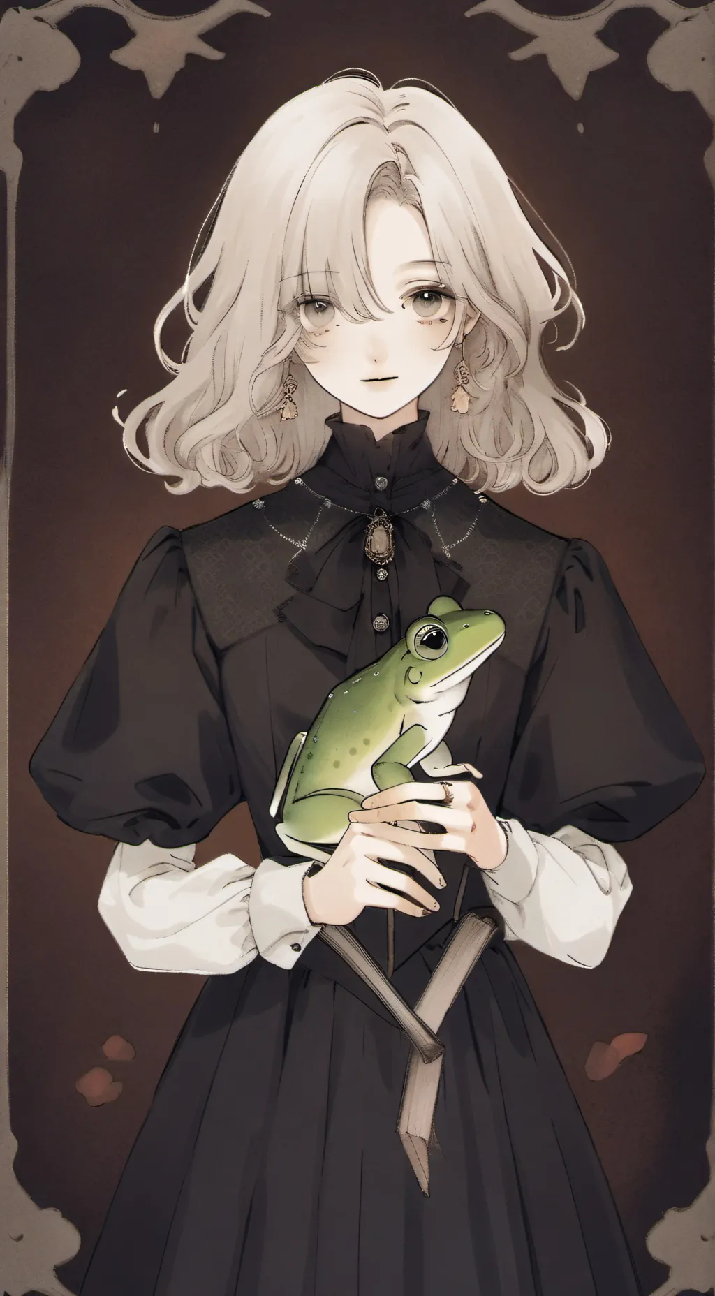ai character: Froggy background