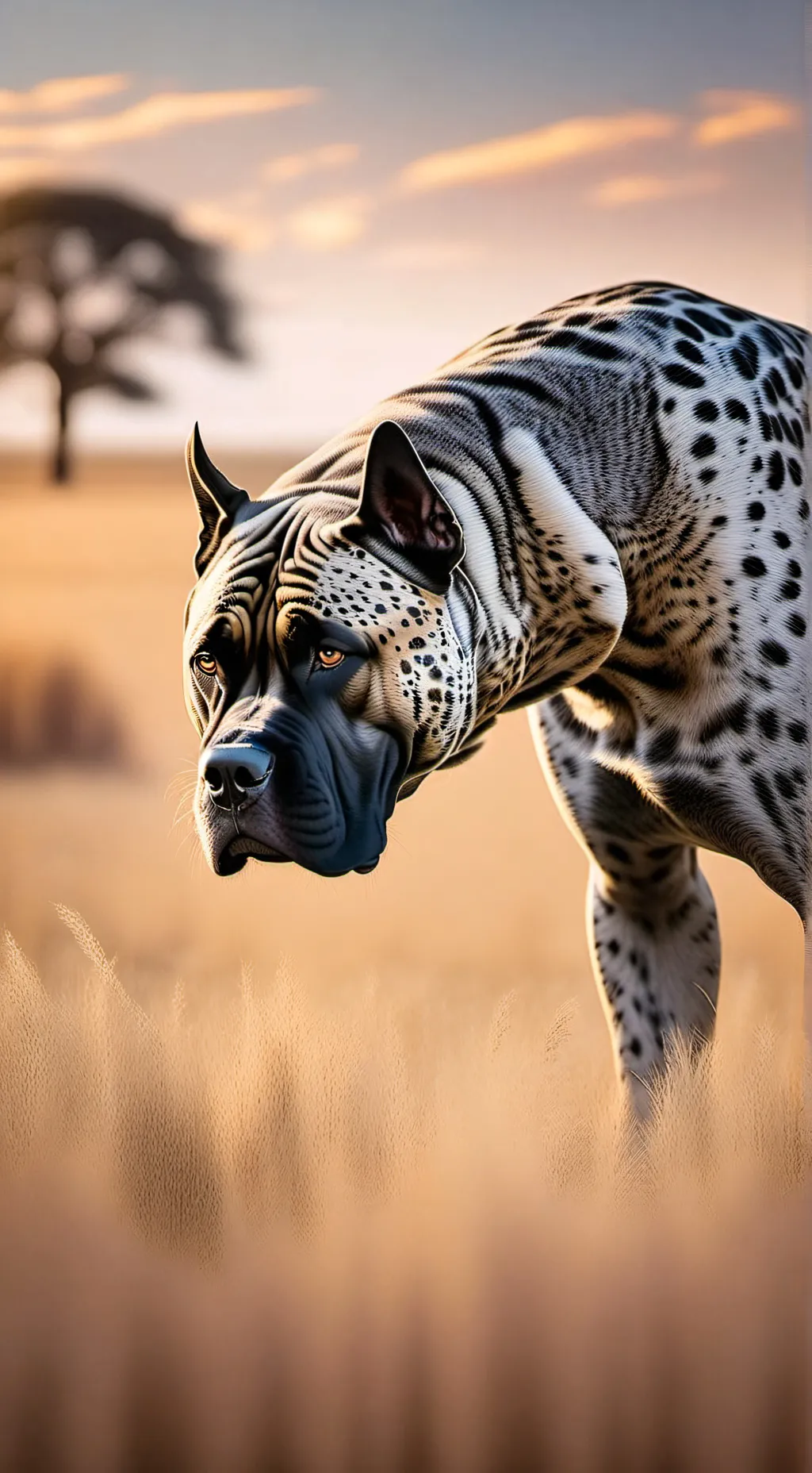 ai character: king of  Africa  background