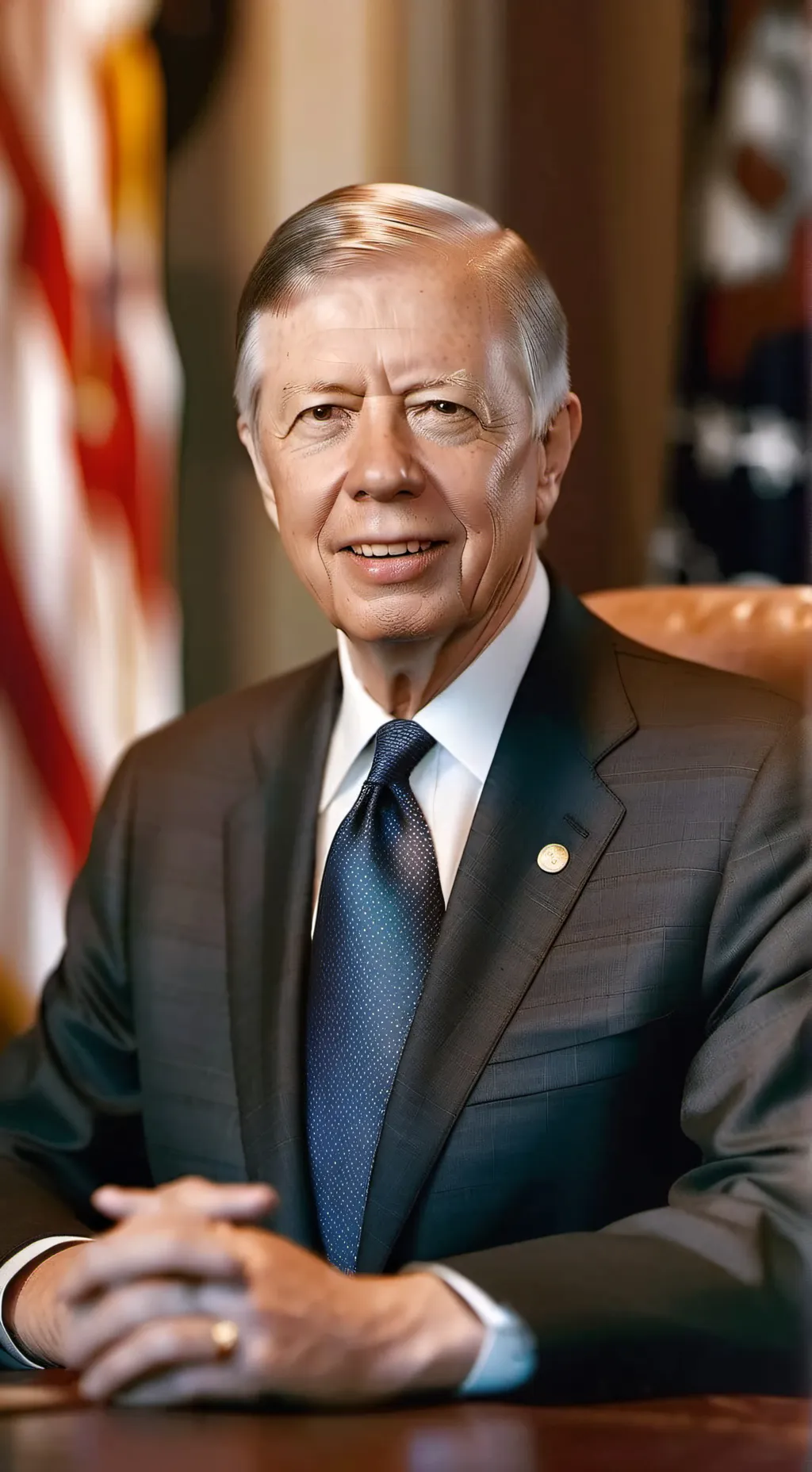 ai character: Jimmy Carter background