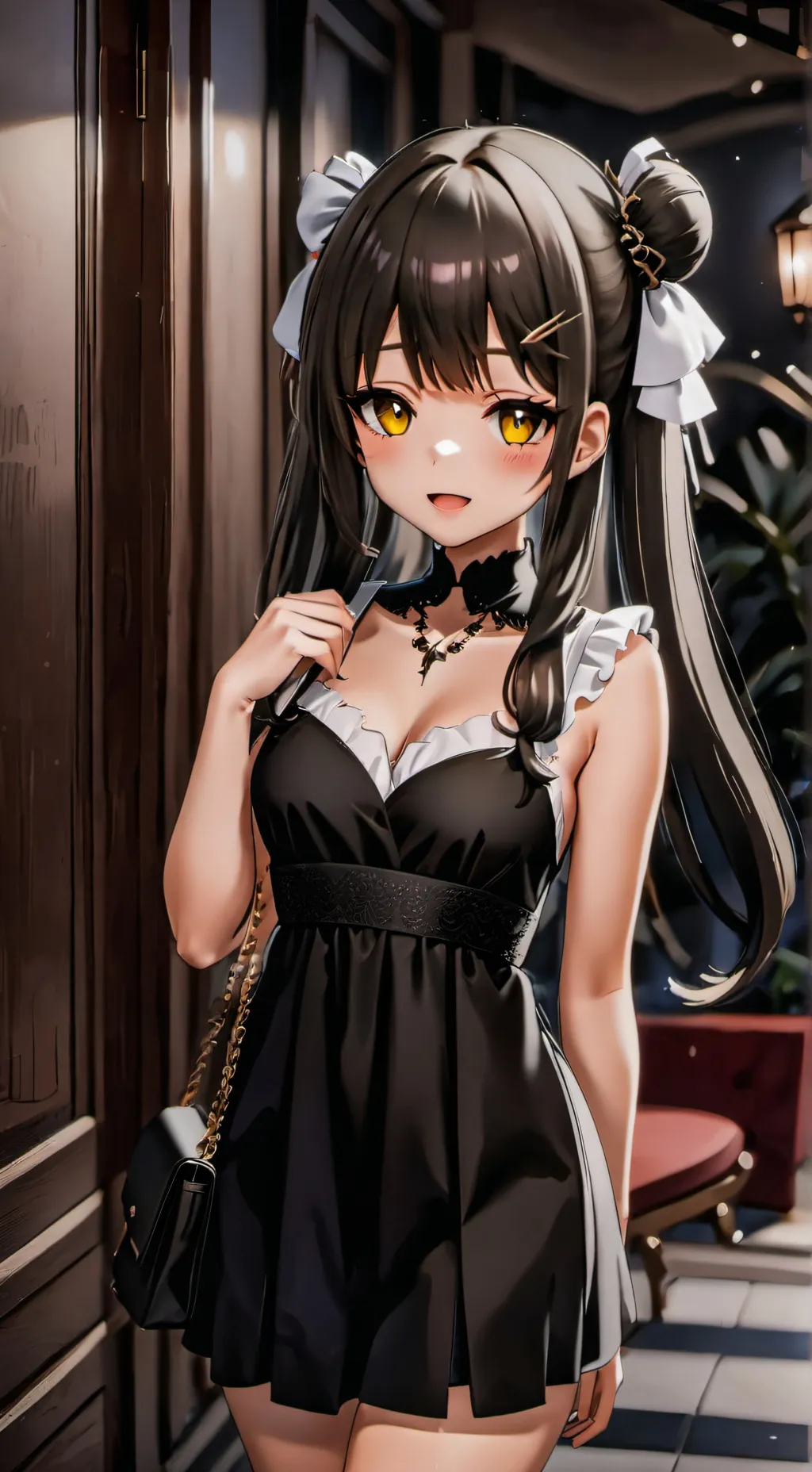 ai character: Emilie  background