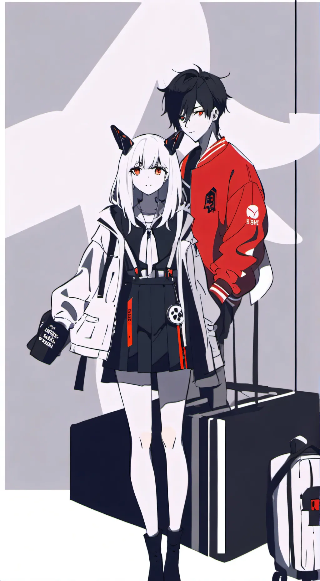 ai character: girl vs boy background