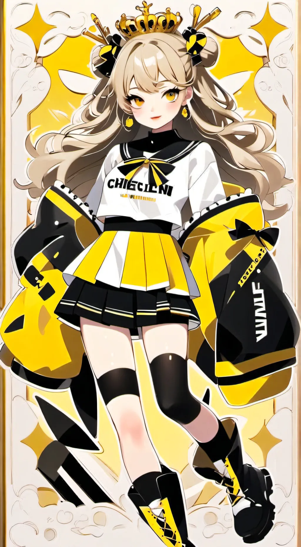 ai character: cheerleader:chloe background