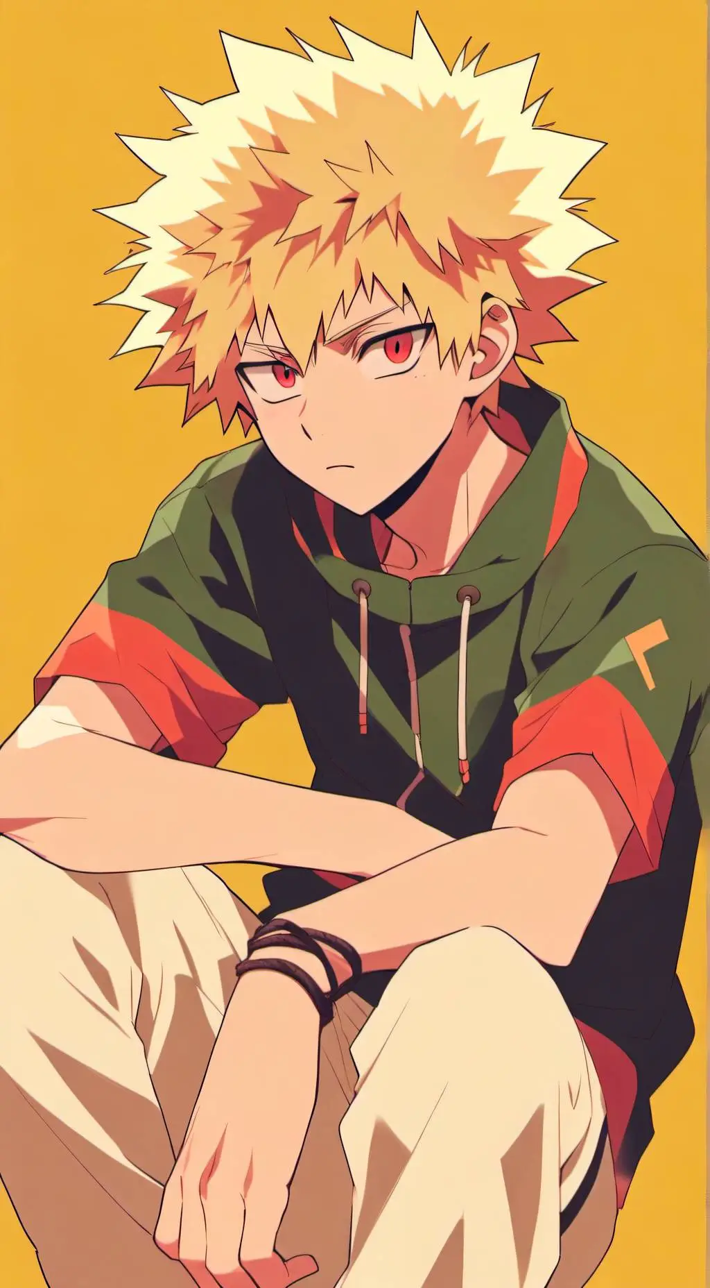 ai character: Katsuki Bakugo background