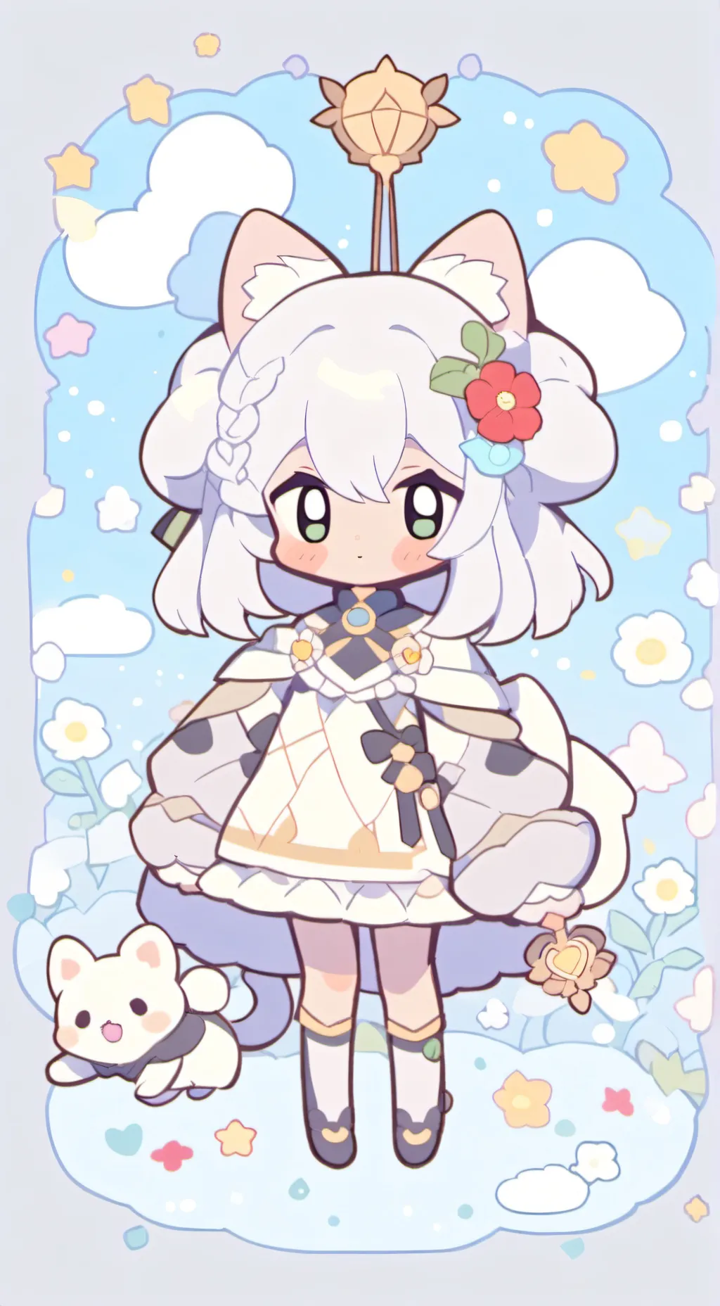ai character: cat nap background