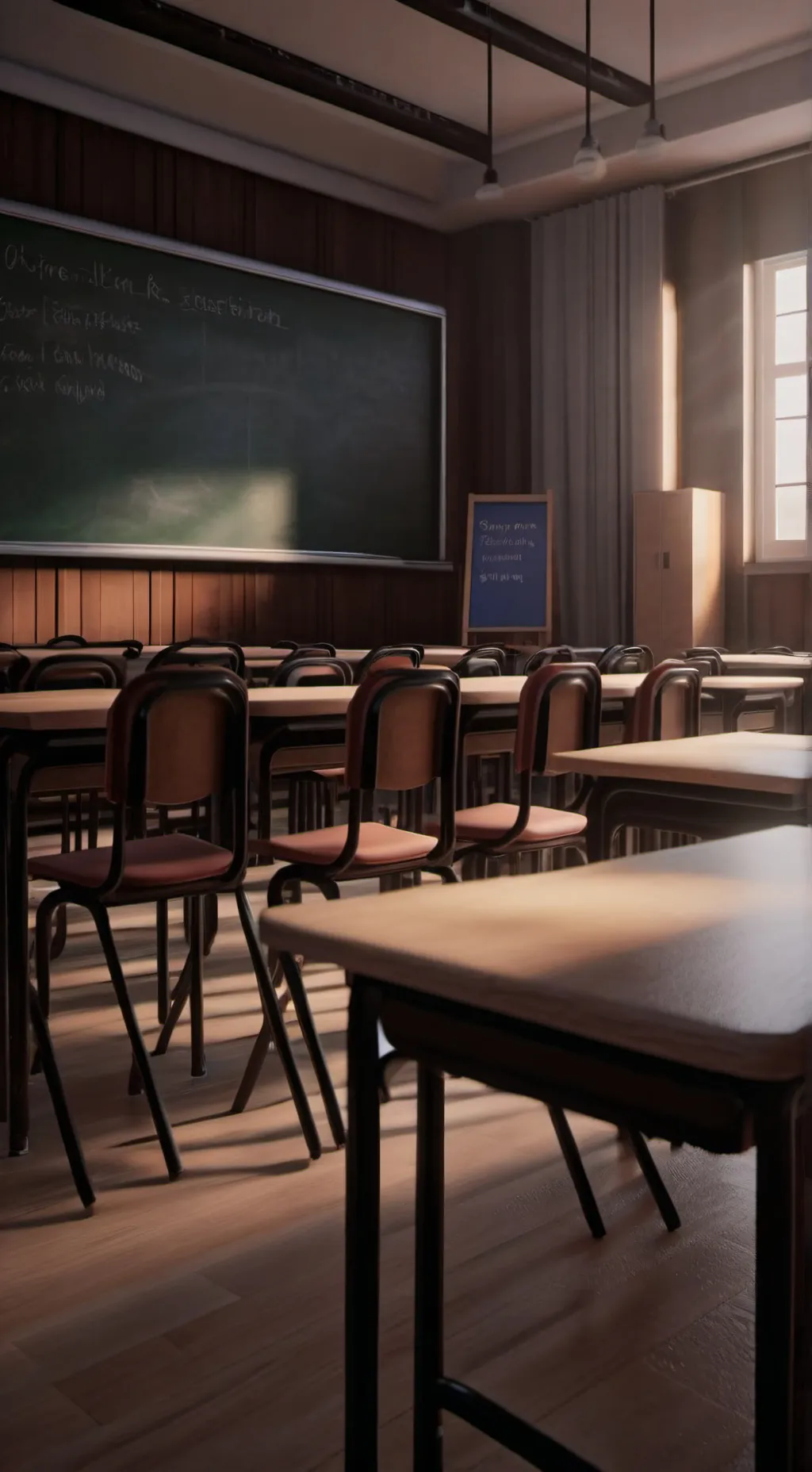 ai character: Mm2 Classroom  background