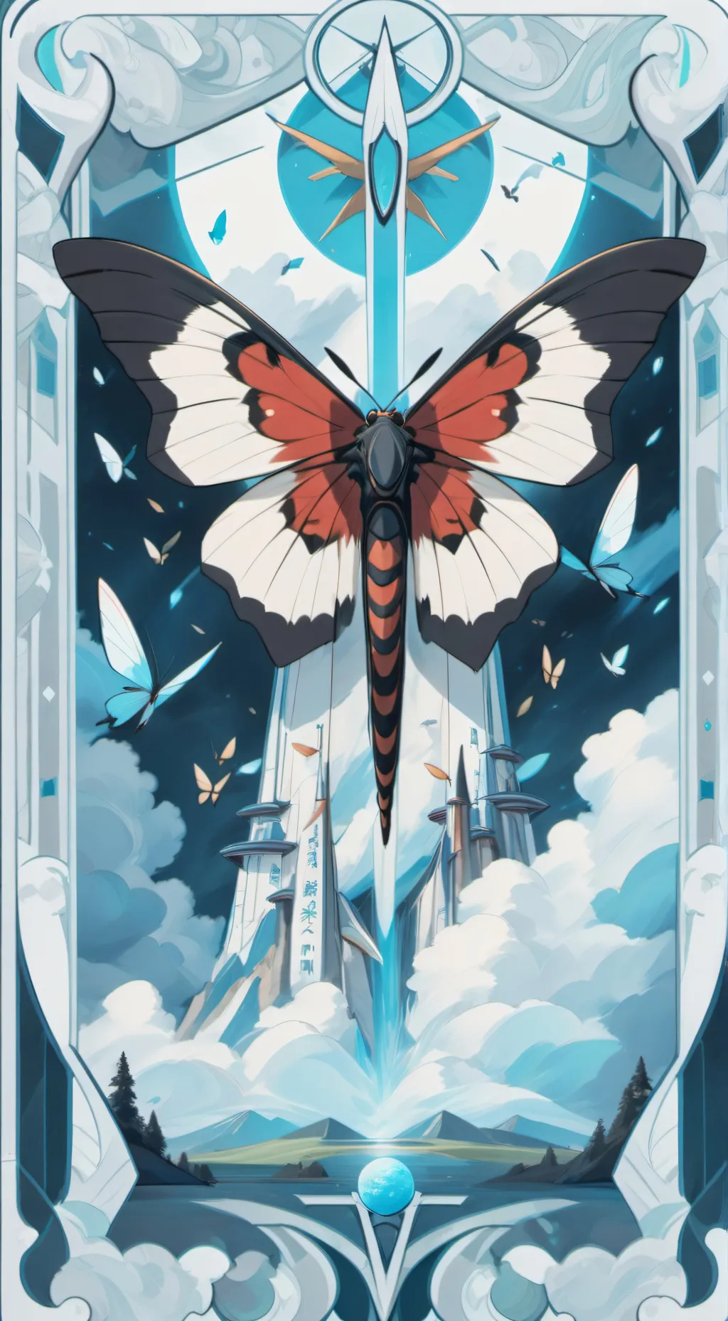 ai character: goji x mothra background
