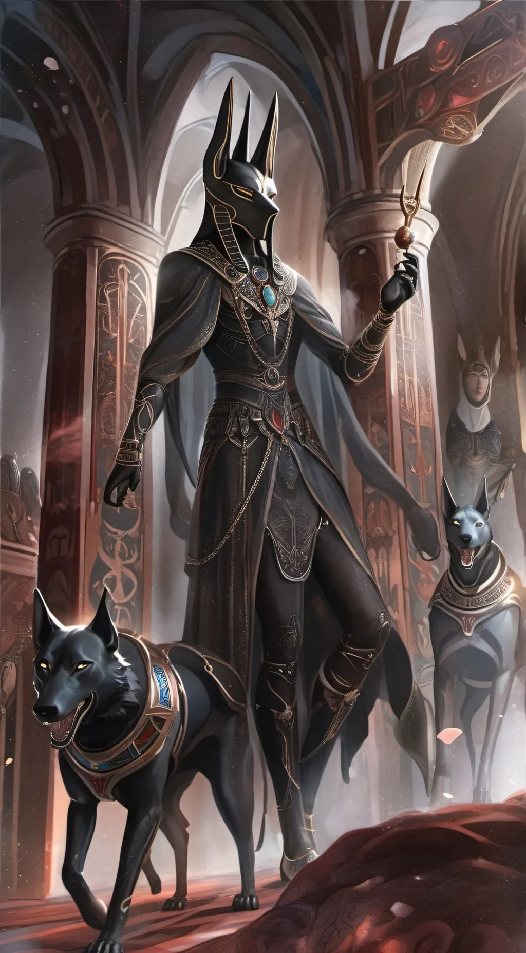 ai character: Anubis background