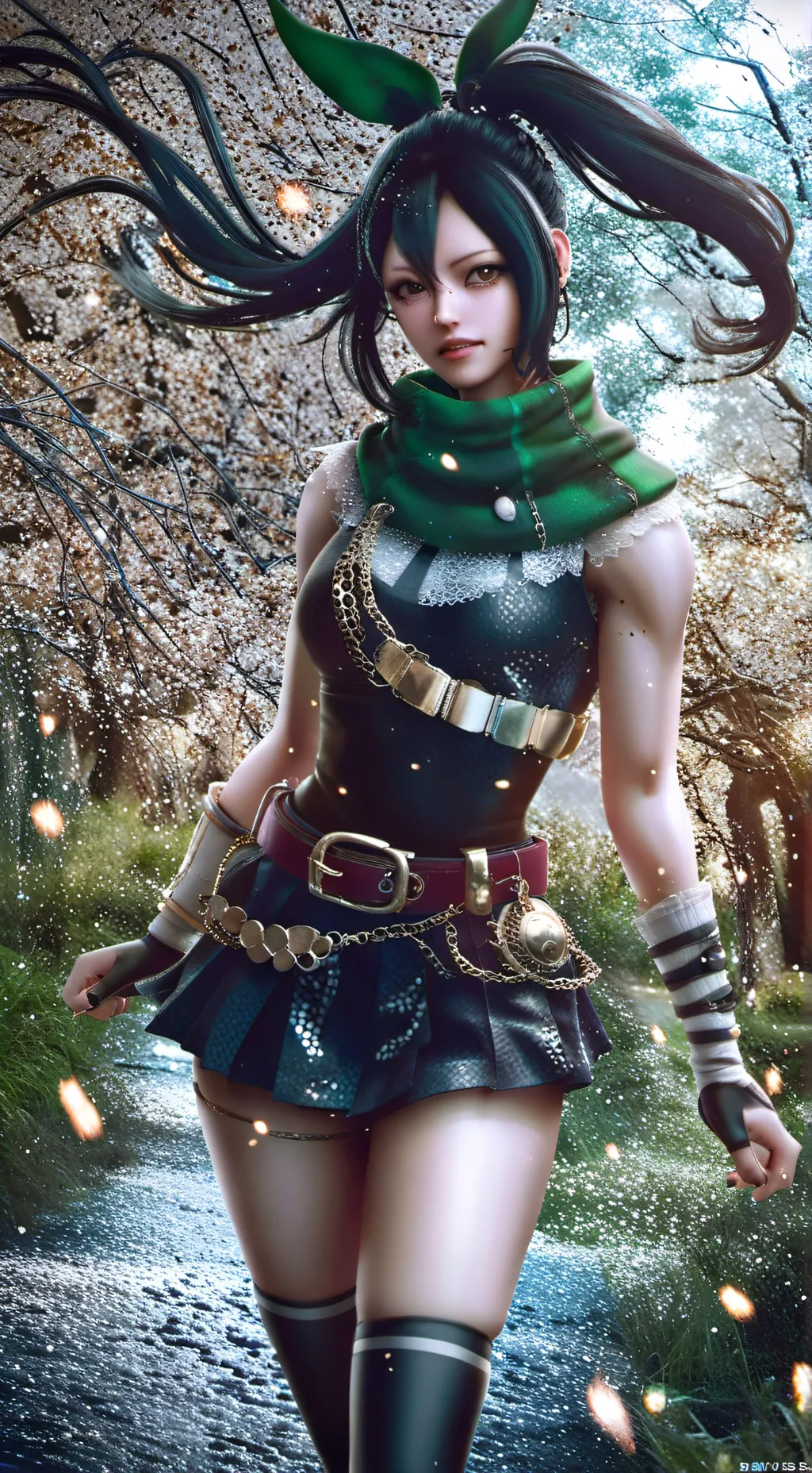 ai character: Tsuyu Asui background