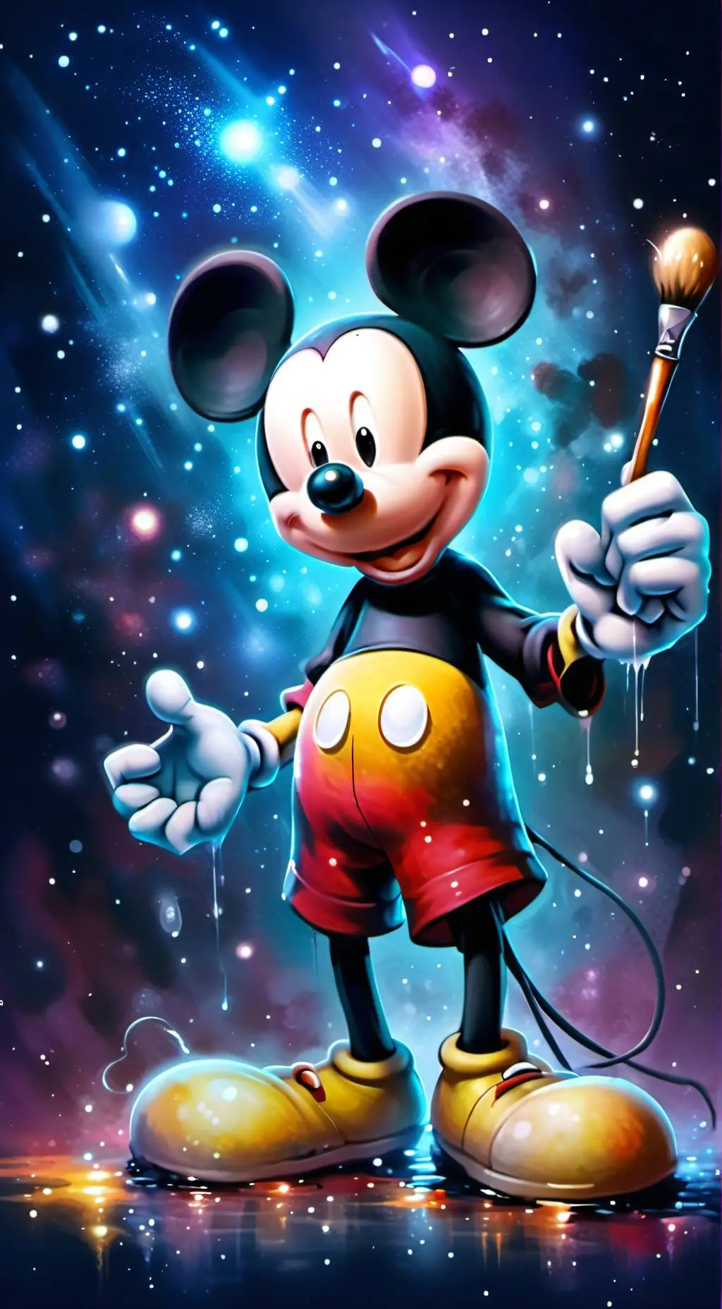 ai character: mickey and oswald background