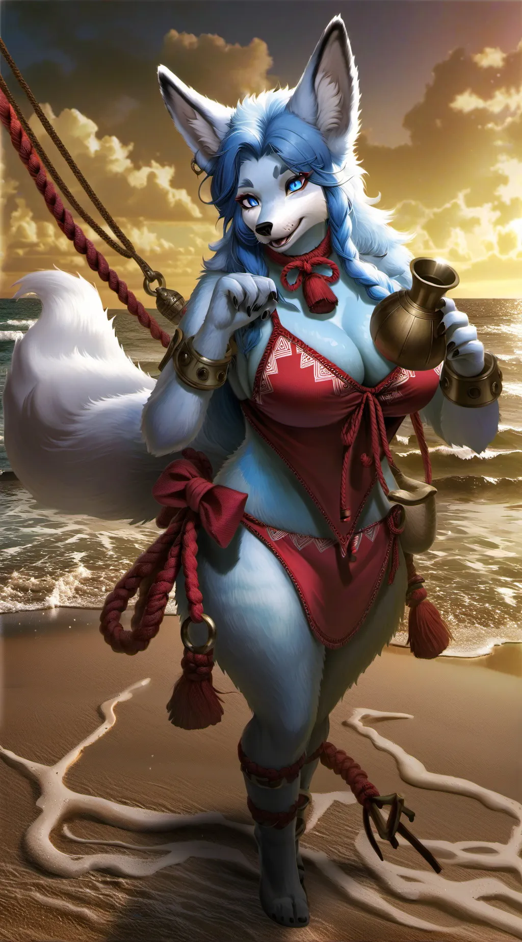 ai character: Krystal (clone) background