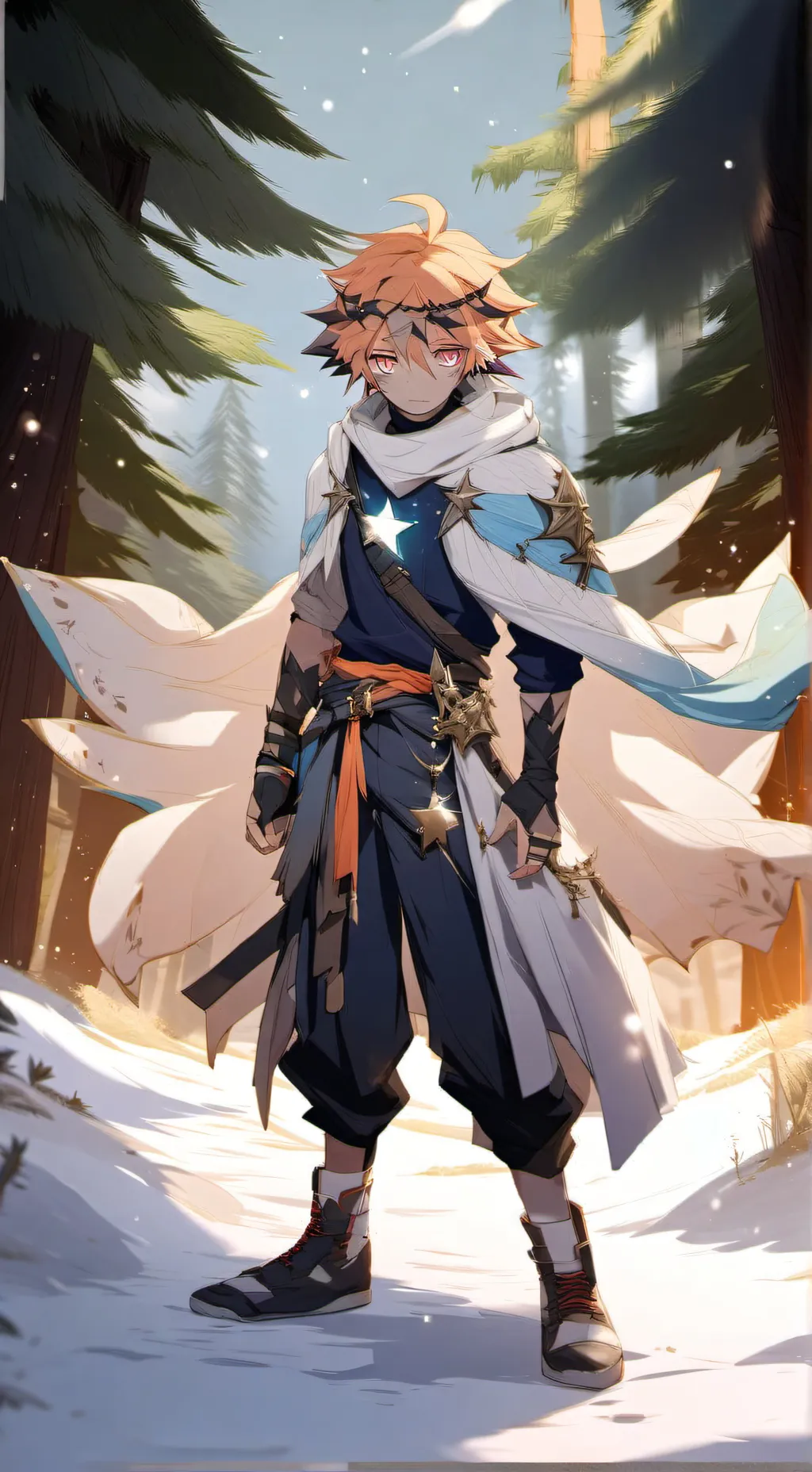 ai character: Star tech background