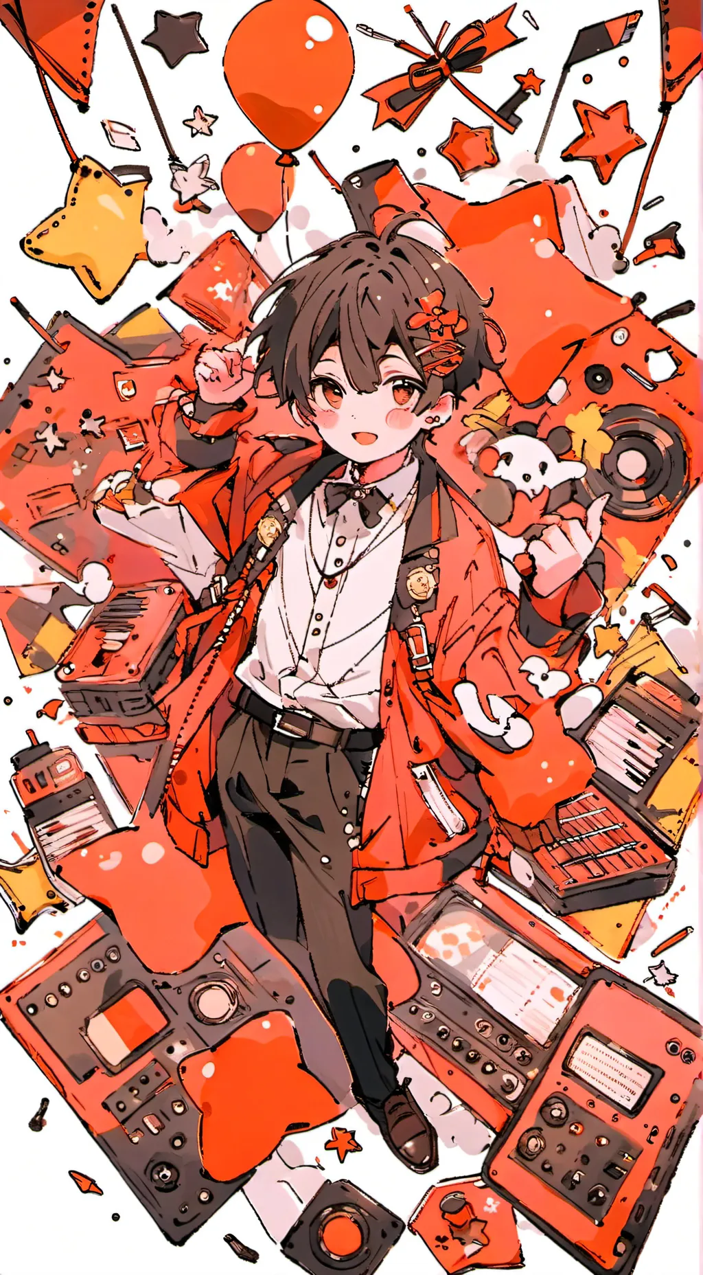 ai character: Balloon background