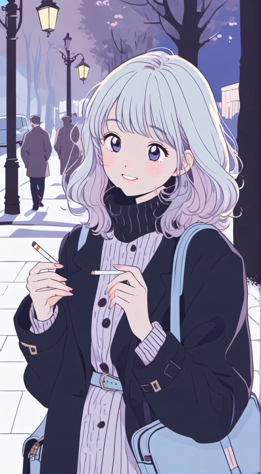 ai character: Ur mom who smokes background