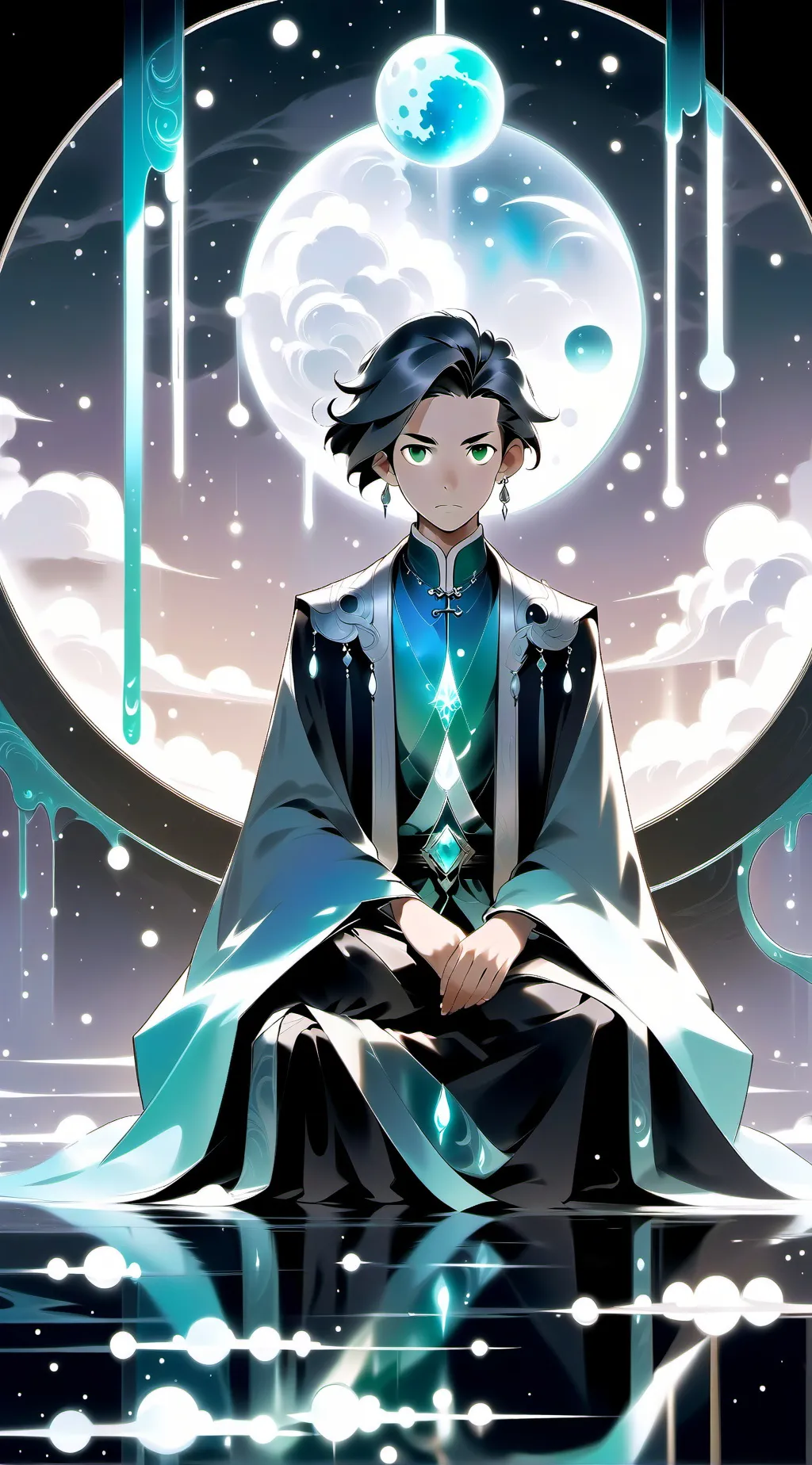 ai character: Infinity Tower.  background