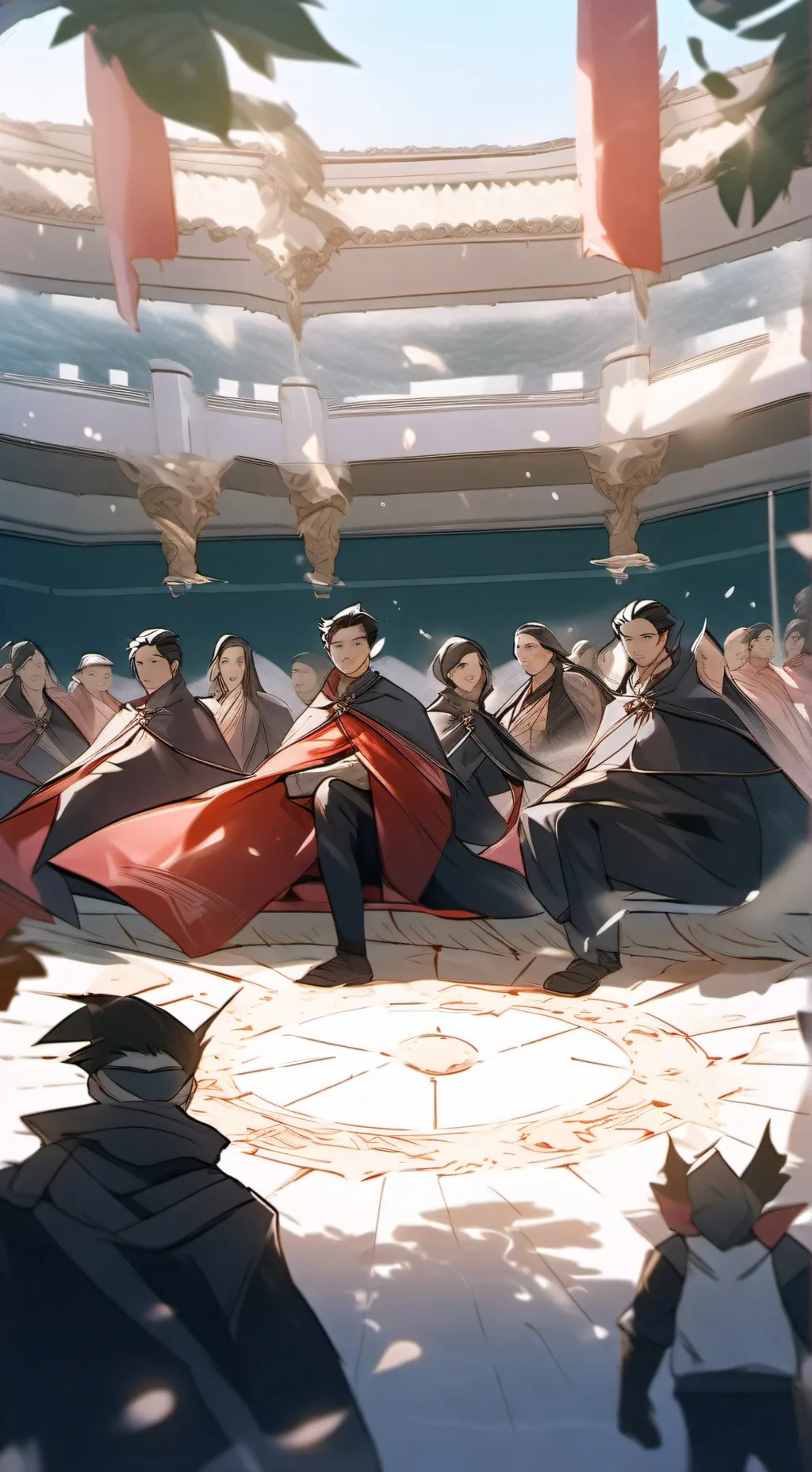 ai character: Superpower school  background