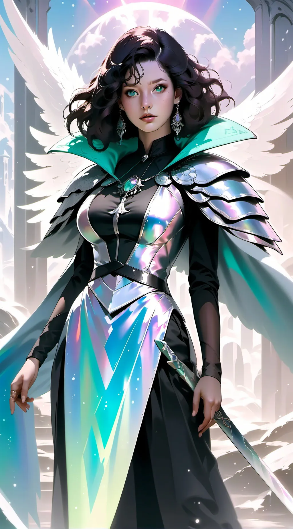 ai character: Tu novia background