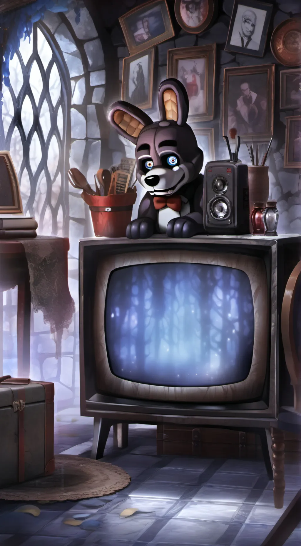 ai character: Pizzeria background