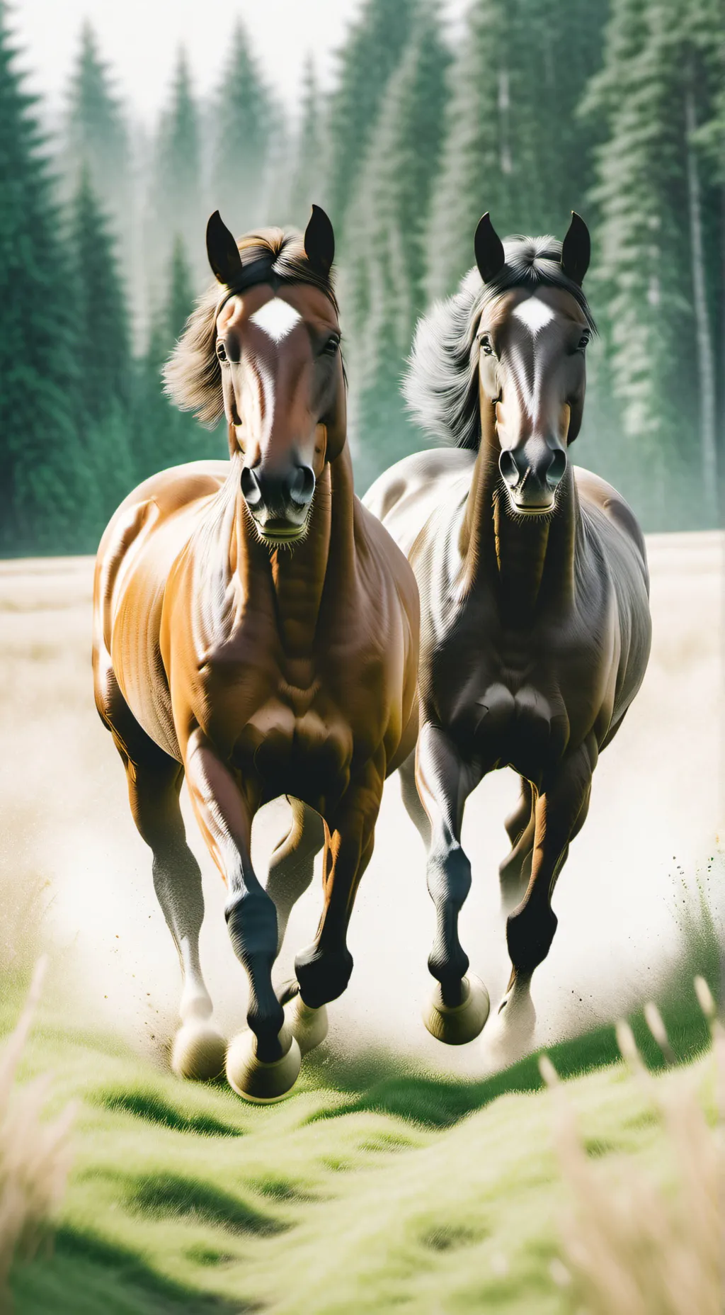 ai character: Horses background