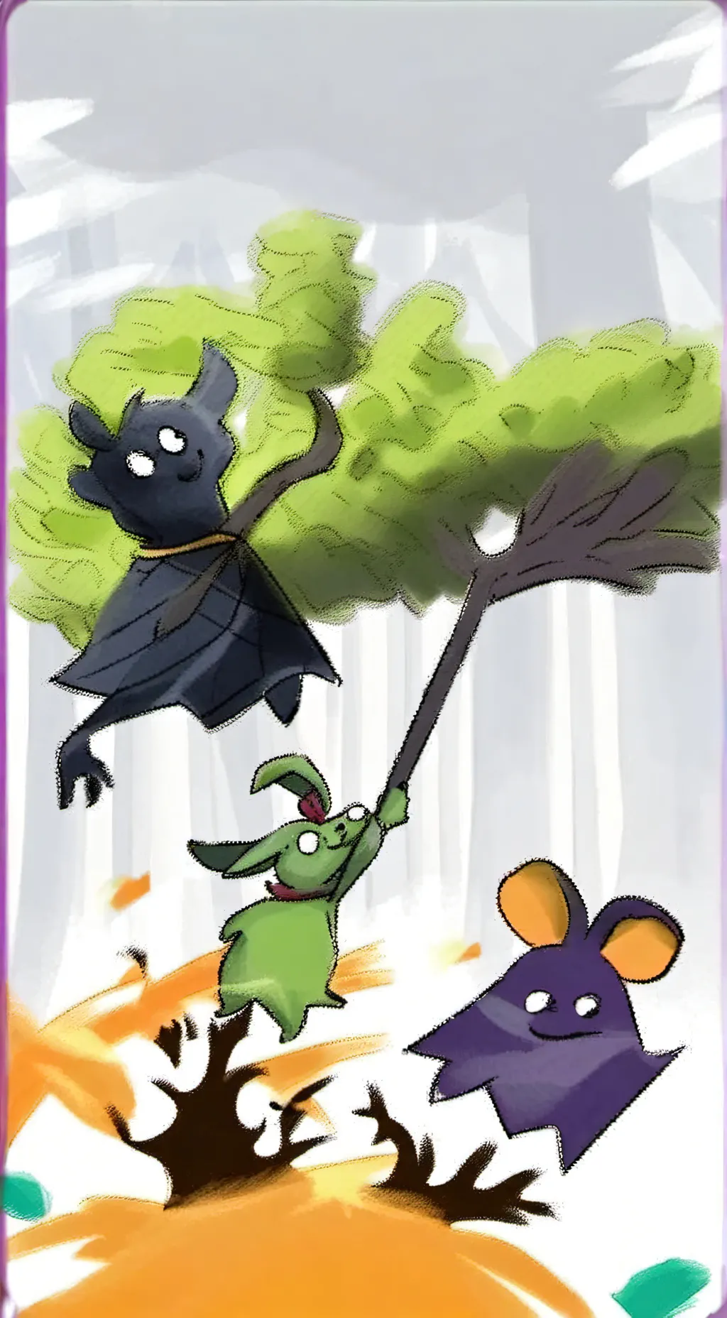 ai character: hoppyhopscotch  background