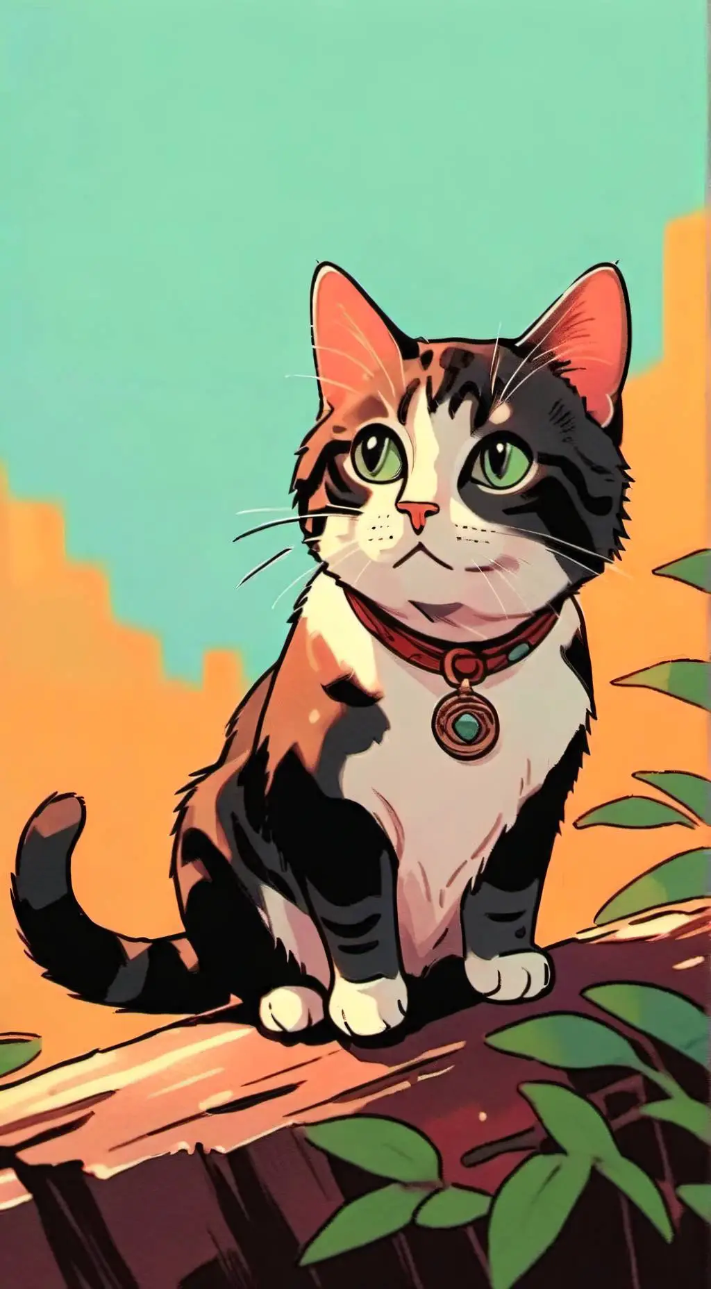 ai character: The little Kitty background