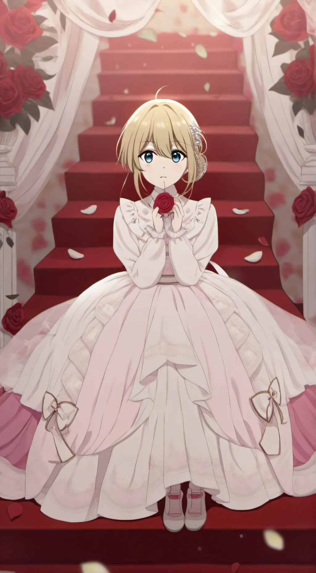 ai character: ruby hoshino  background
