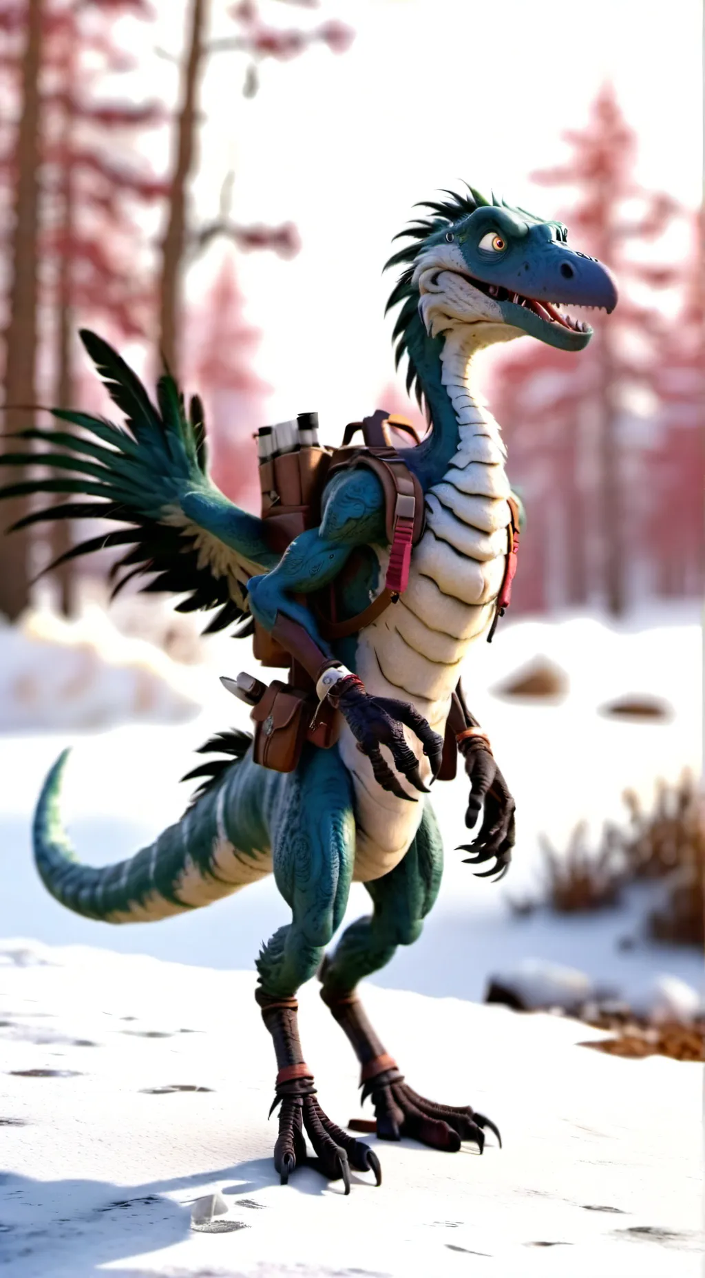 ai character: Velociraptors background