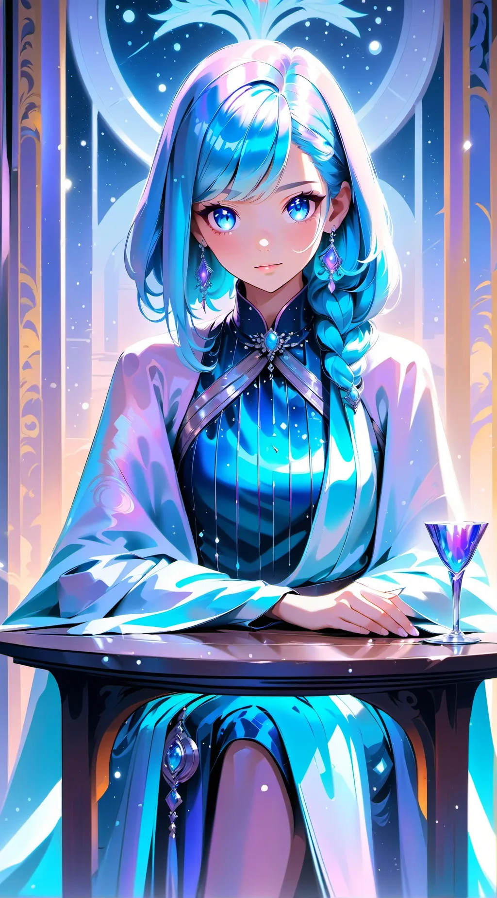 ai character: pomni and caine da background