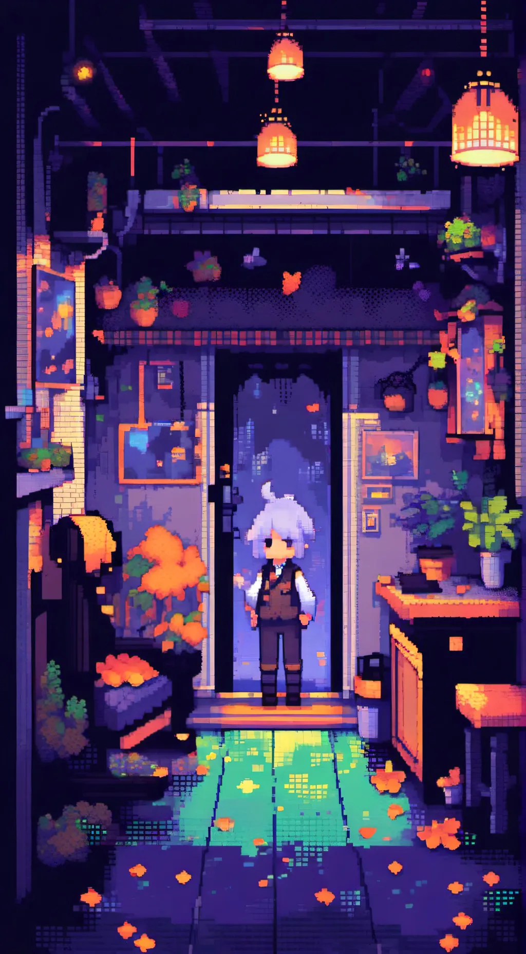 ai character: Trapped... background