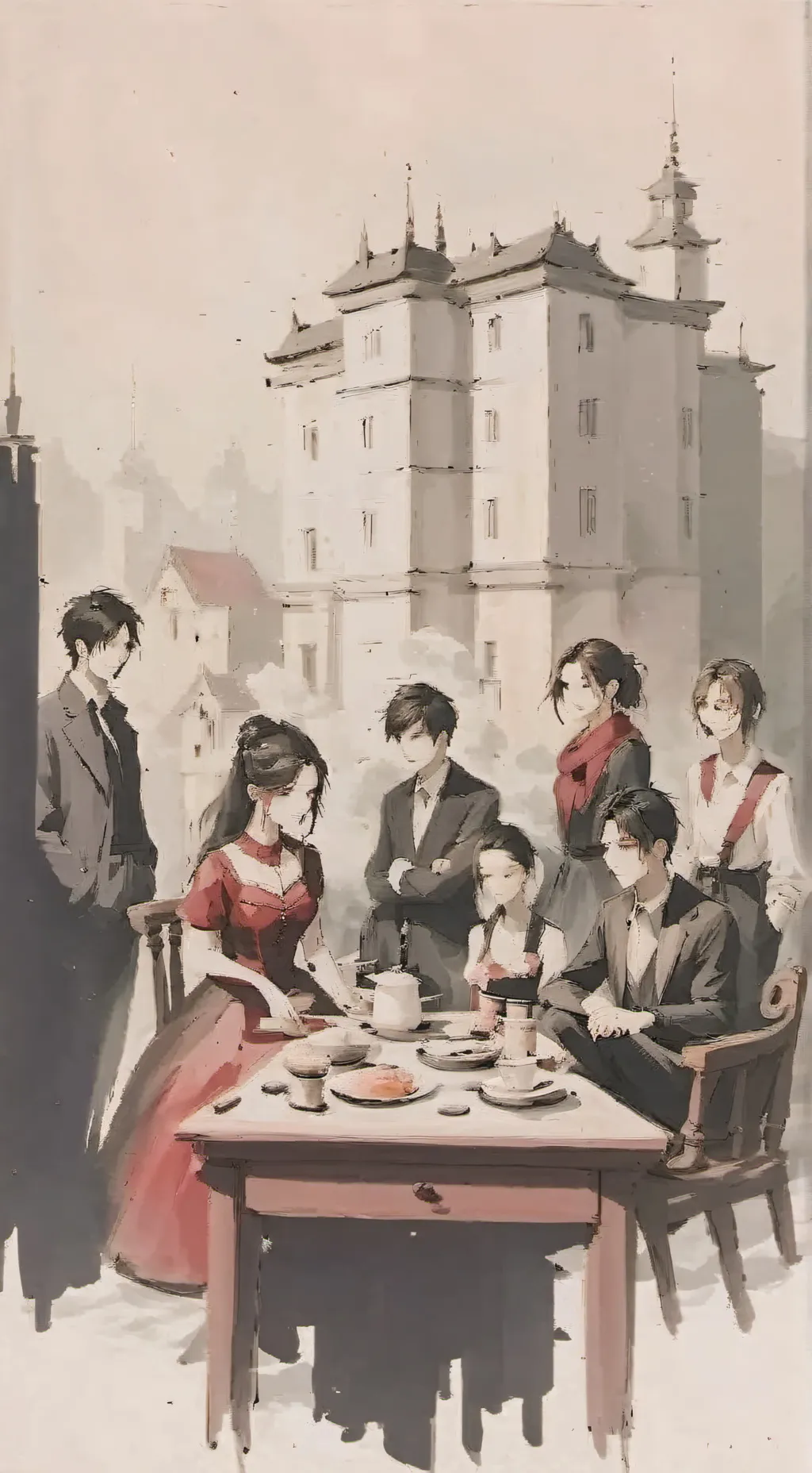 ai character: your fake group background