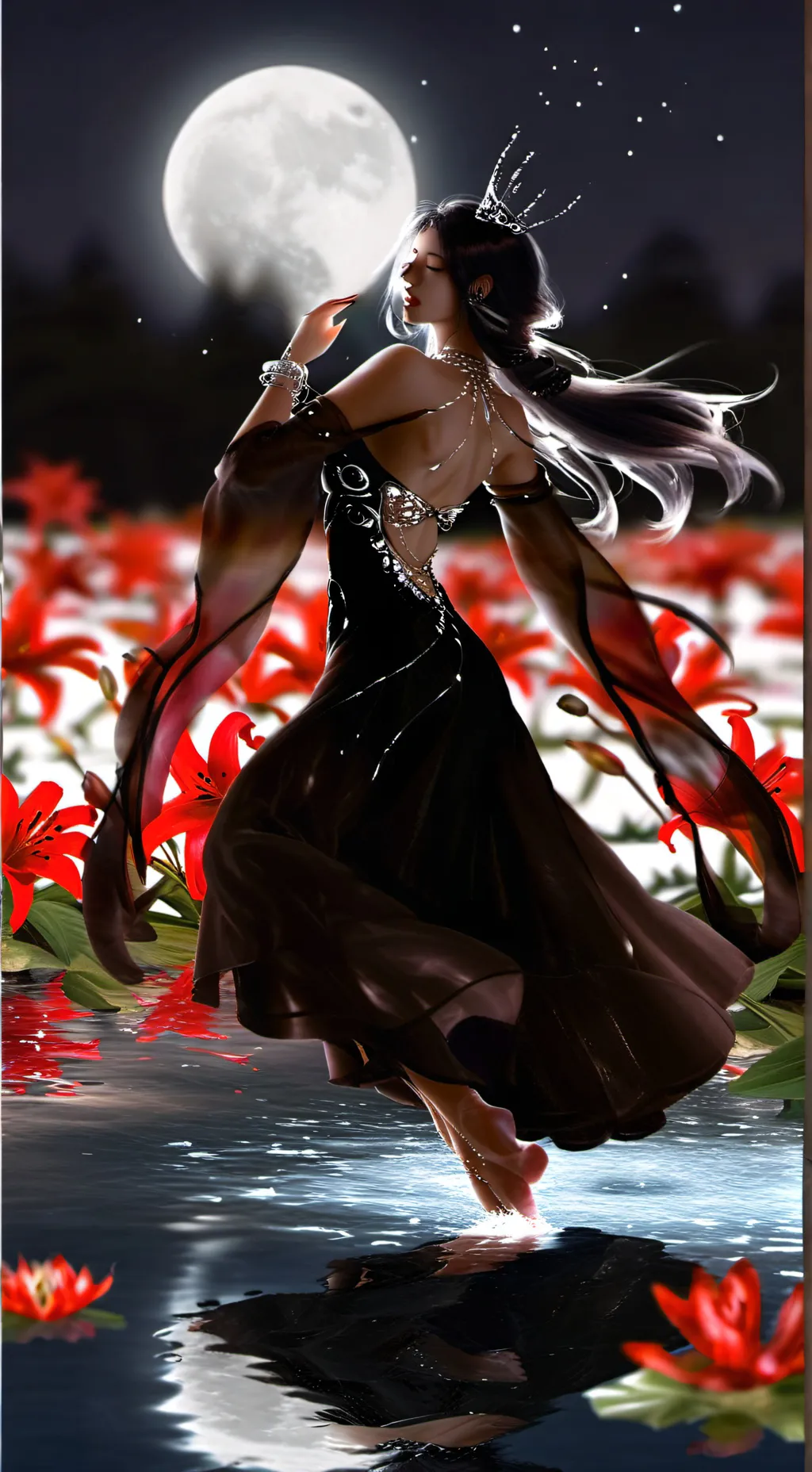 ai character: Maiden Of The Moon background