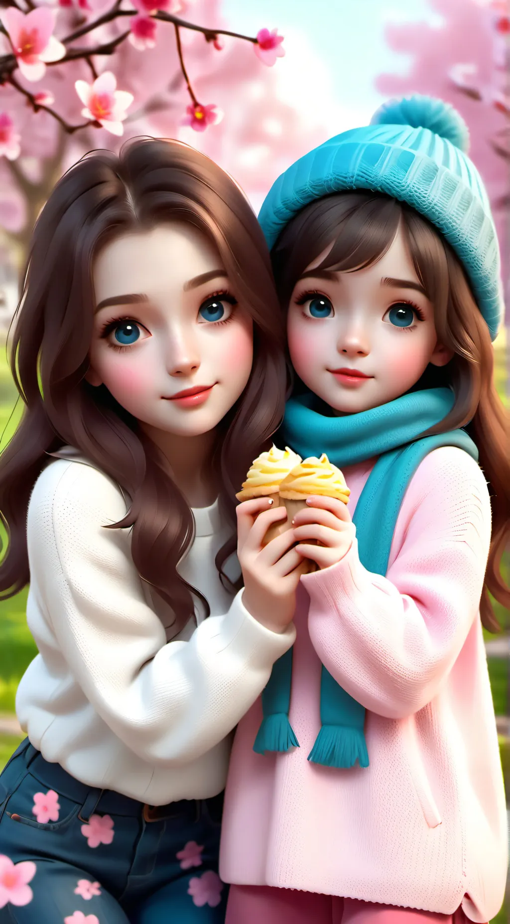 ai character: Billie and bella background