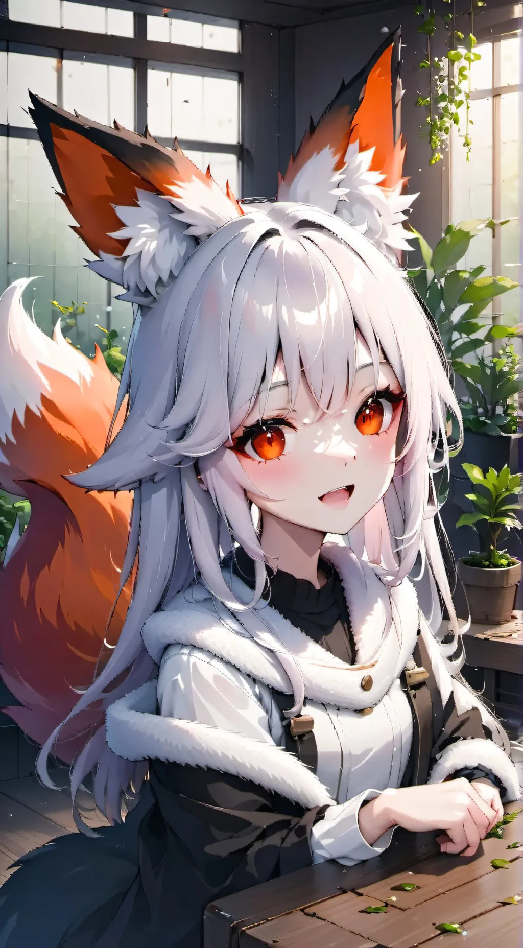 ai character: Digging Red Furry  background