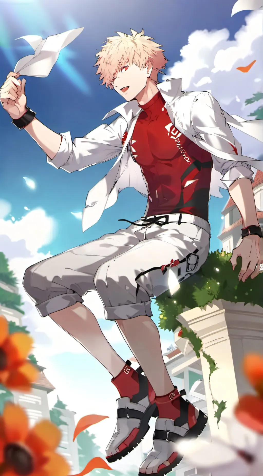 ai character: hotel escuela background