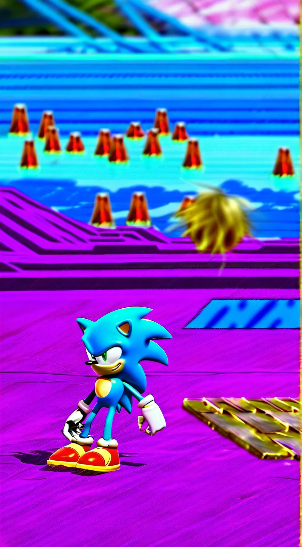 ai character: Sonic Prime background