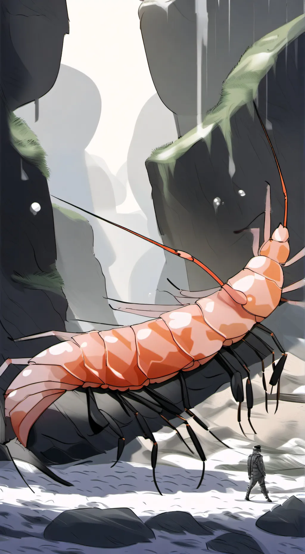 ai character: Shrimpo background