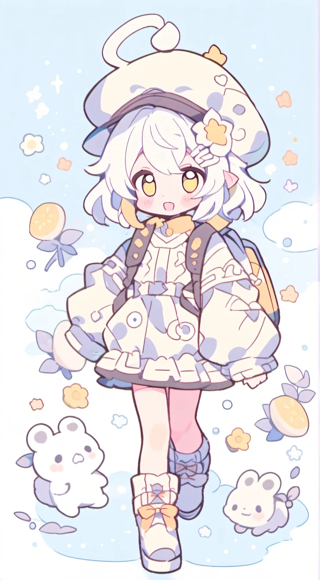 ai character: ★focus★ background