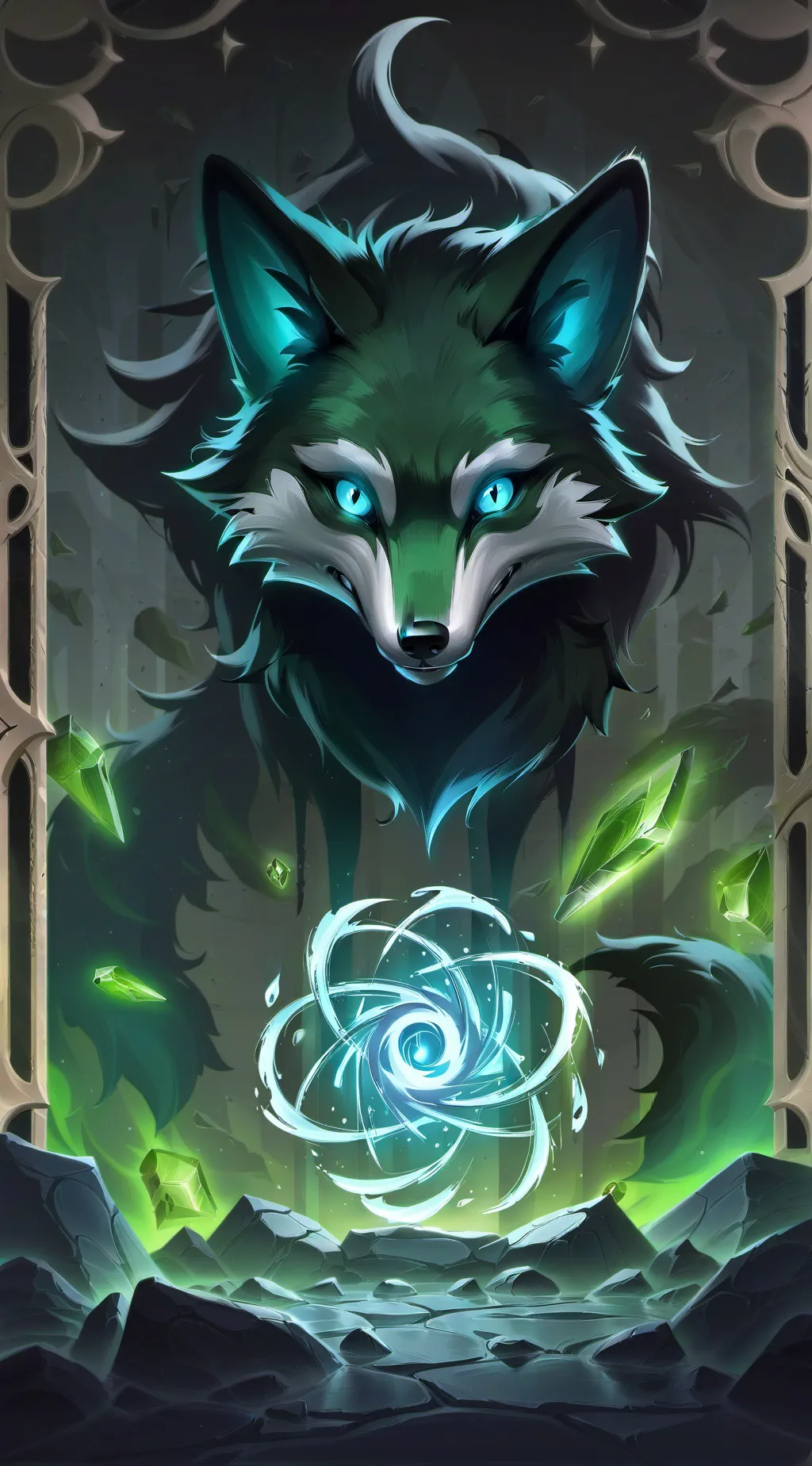 ai character: foxy background