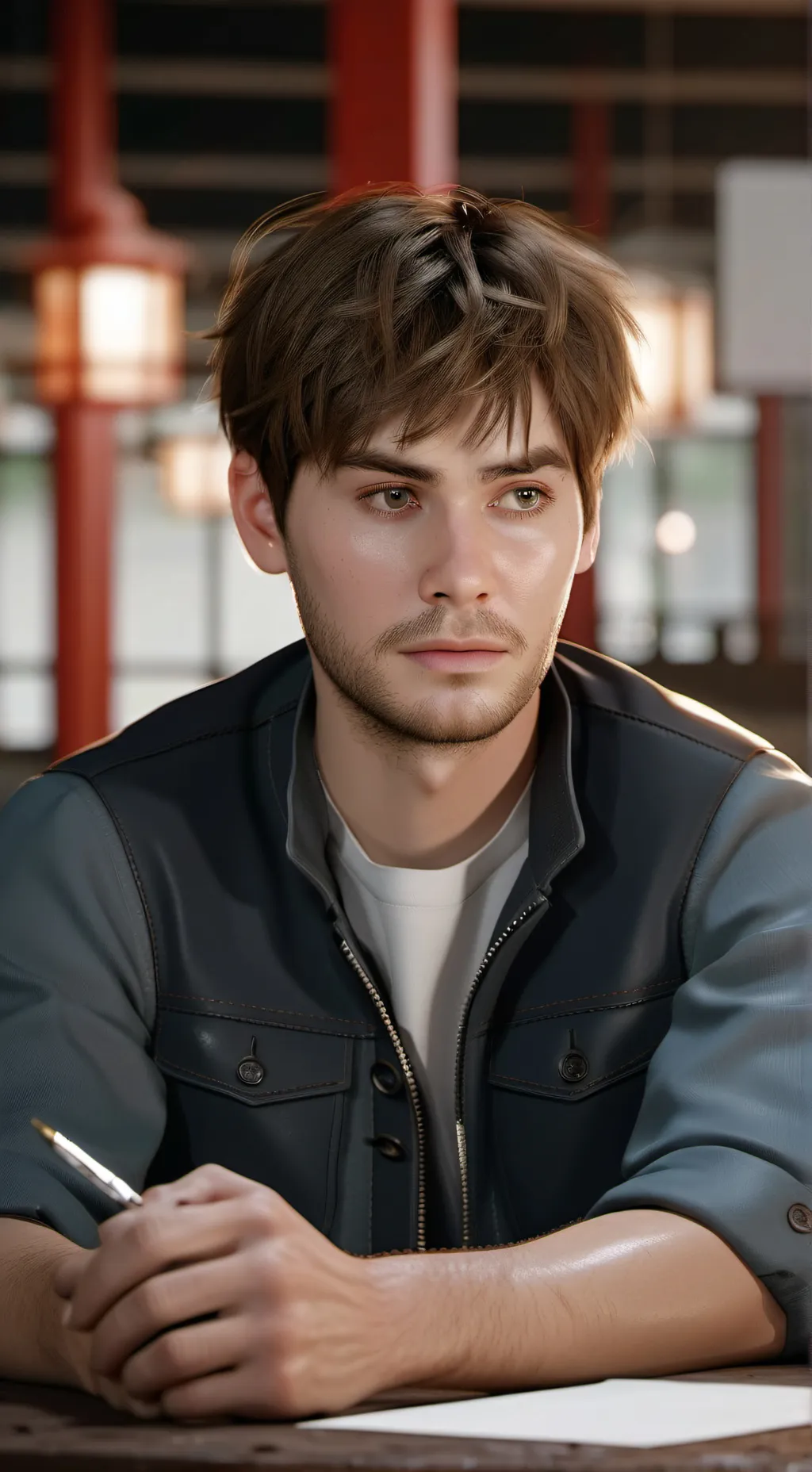 ai character: chris halliwell  background