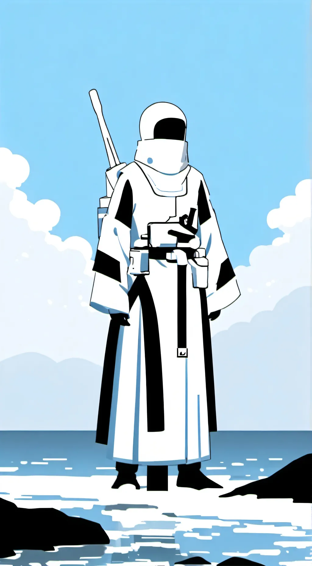 ai character: Fpe drawing conte background