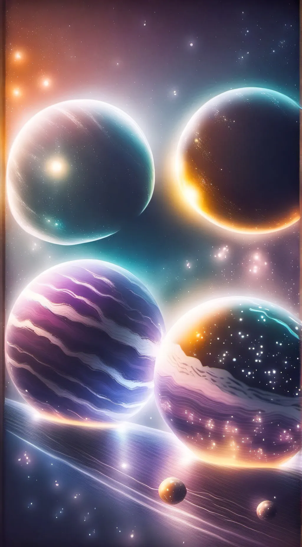 ai character: SOLAR BALLS background