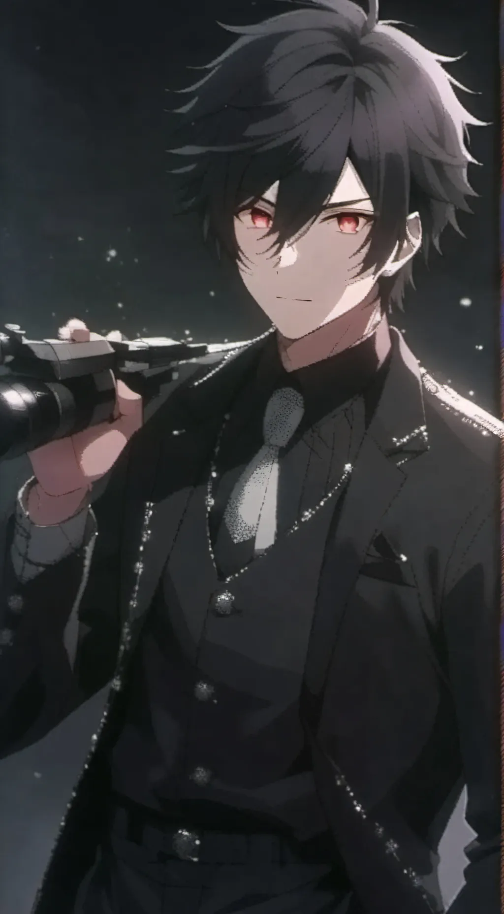 ai character: Ash  background