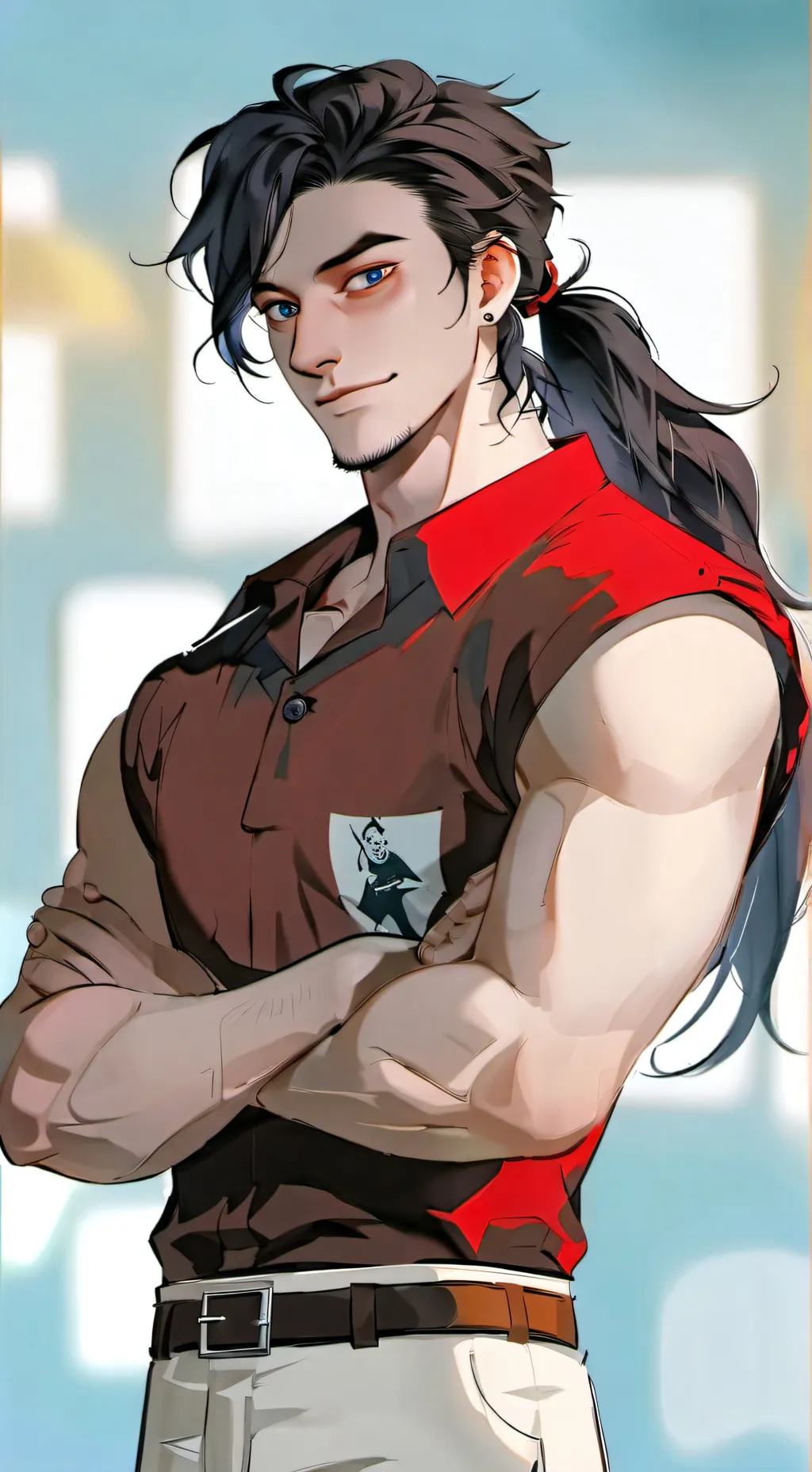 ai character: Gaston lagume  background