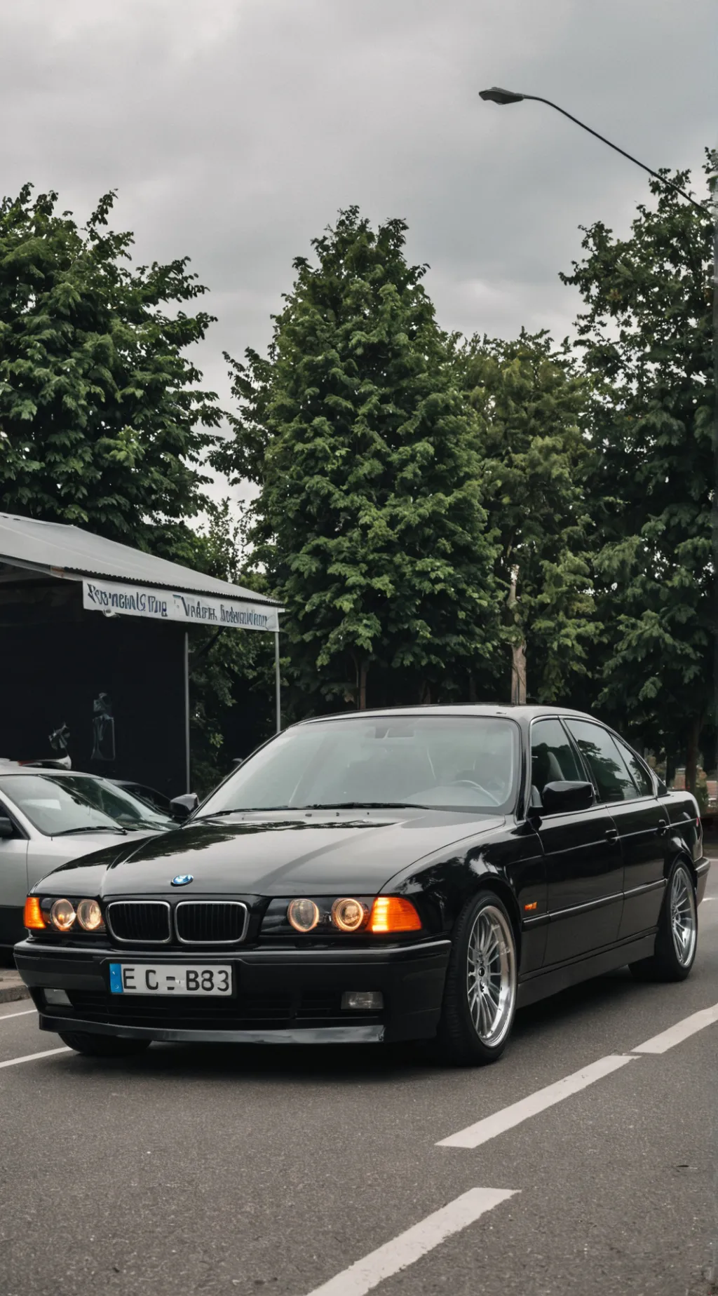 ai character: ALPINA B12 E38🖤  background