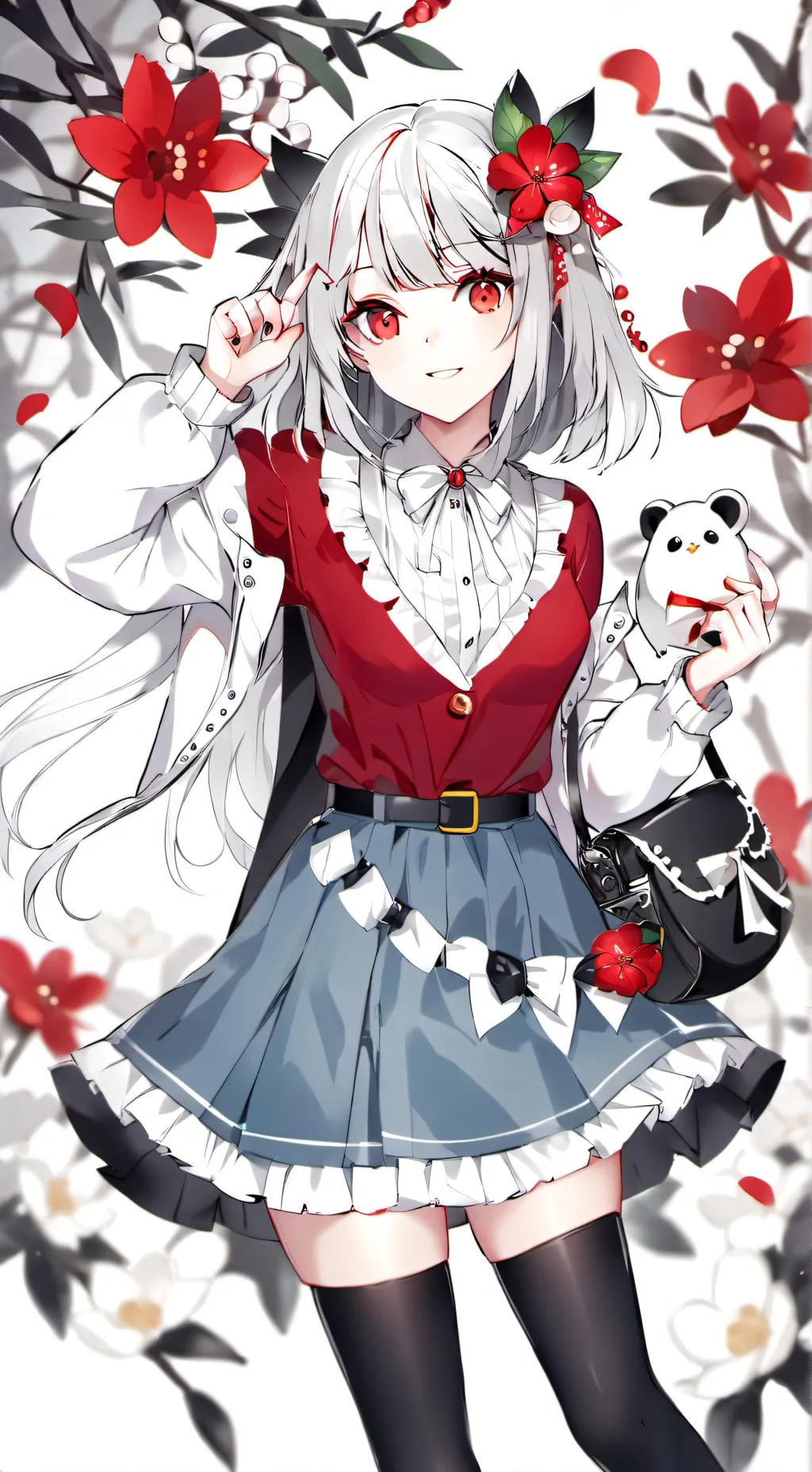 ai character: Kny goes to school background