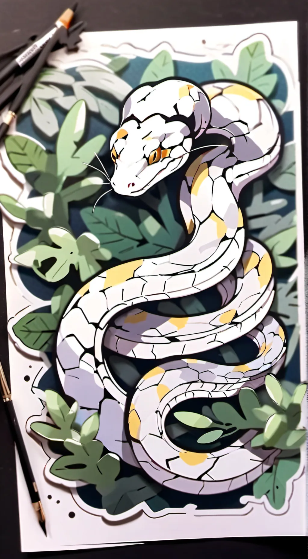 ai character: ball python background