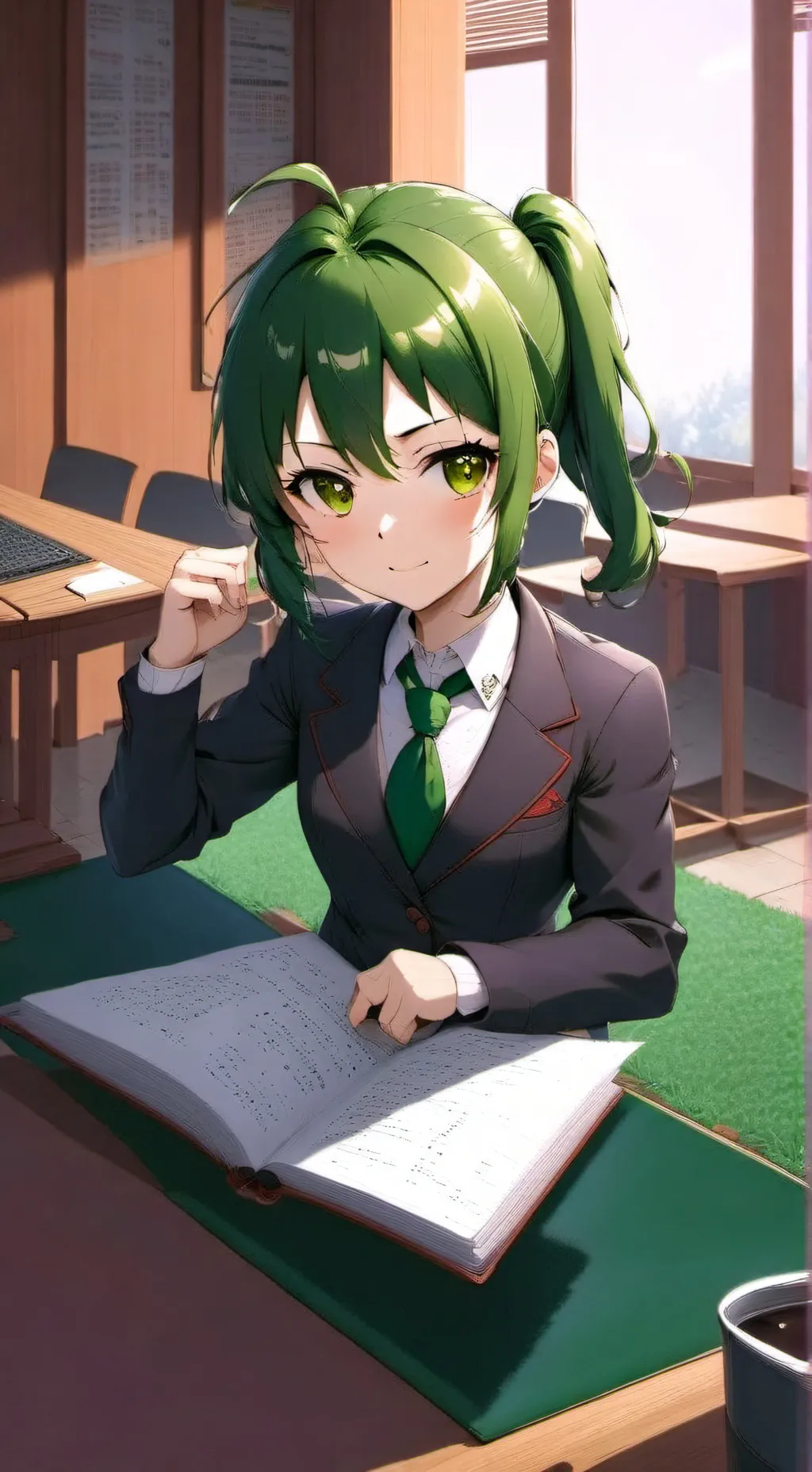 ai character: Futaba igarashi  background