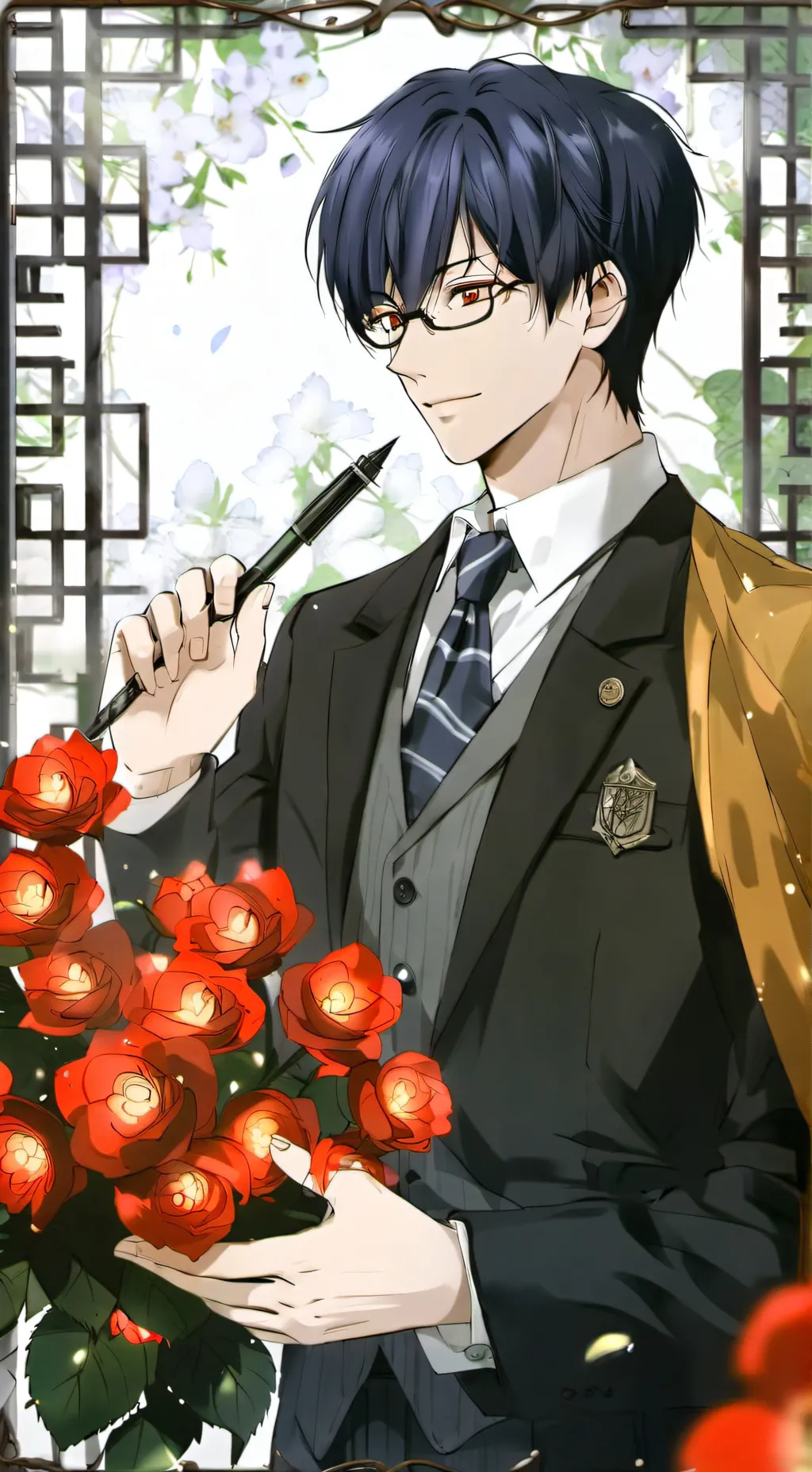 ai character: Kyoya Ootori background