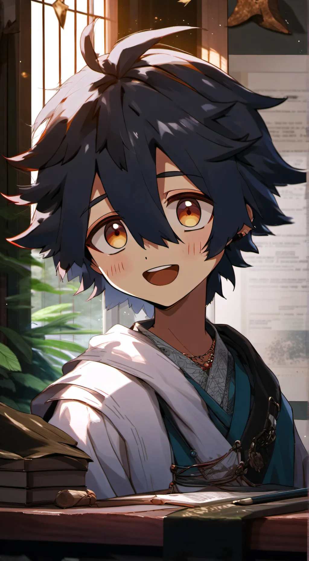 ai character: Kieran background