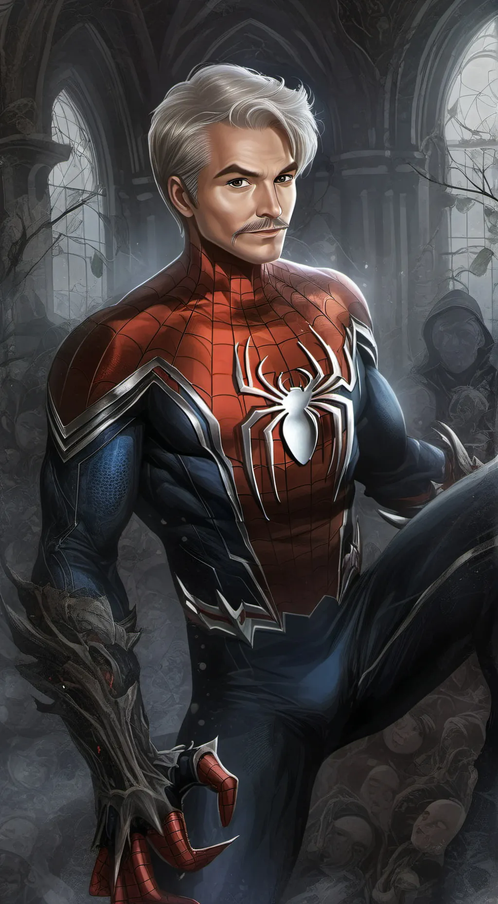ai character: samuel Spider-Man  background