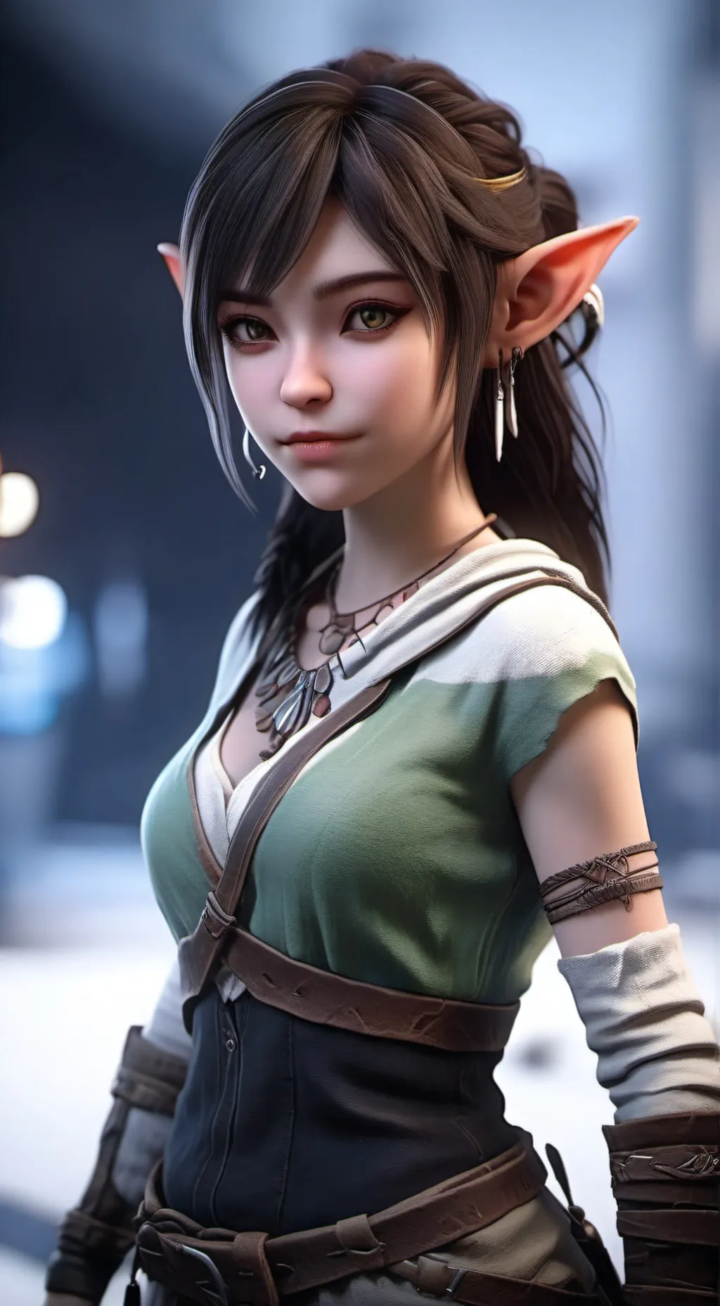 ai character: Ellen  background
